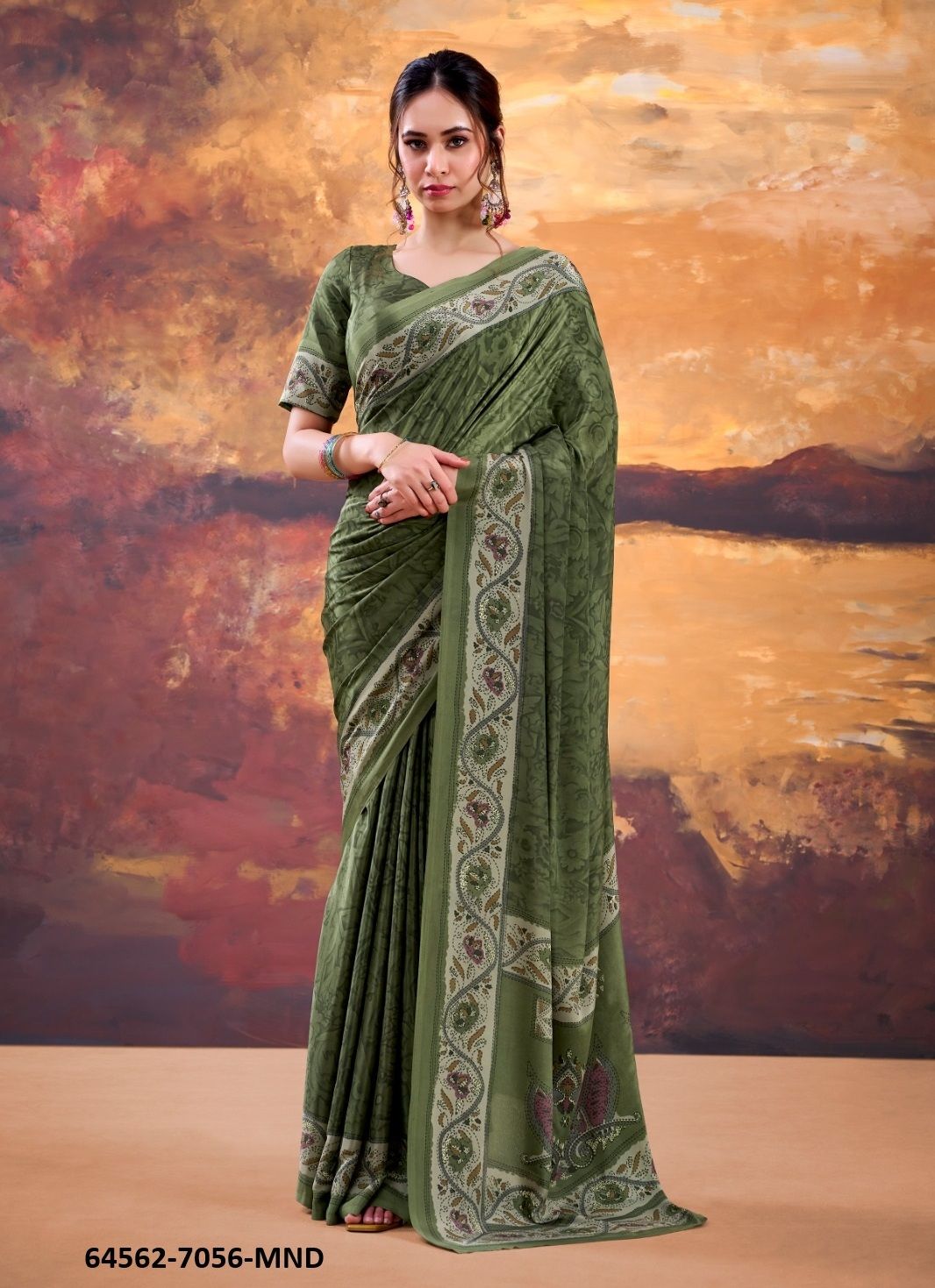 TRISYAA 7056 - Catalog # 64562 (Set of 4 Sarees) TRISYAA 7056 - Catalog # 64562 (Set of 4 Sarees)