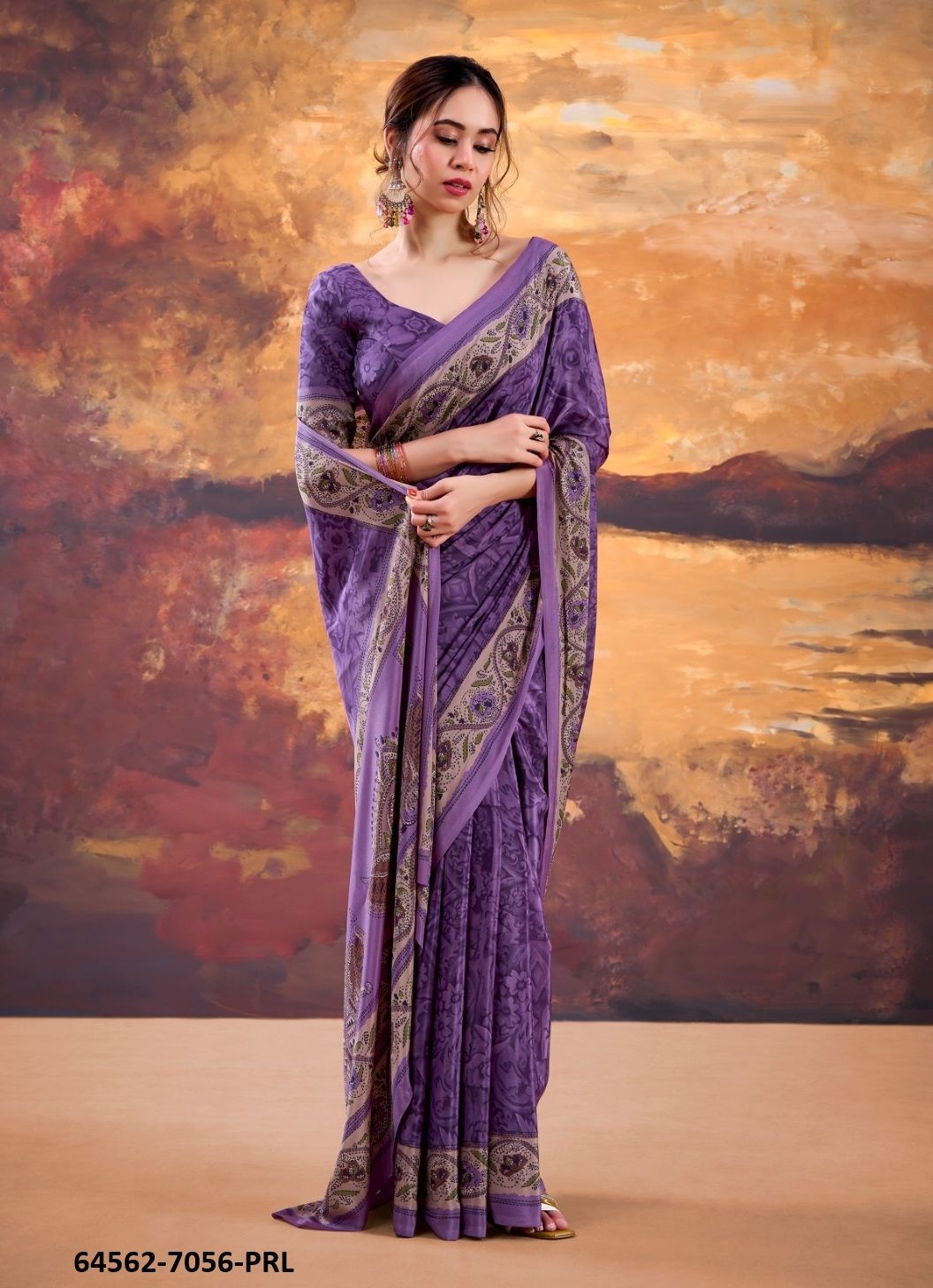 TRISYAA 7056 - Catalog # 64562 (Set of 4 Sarees) TRISYAA 7056 - Catalog # 64562 (Set of 4 Sarees)