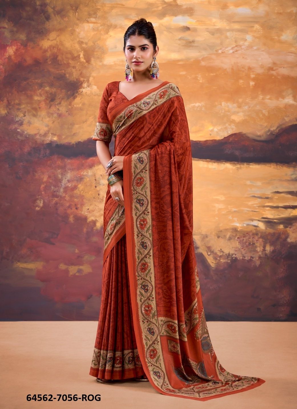 TRISYAA 7056 - Catalog # 64562 (Set of 4 Sarees) TRISYAA 7056 - Catalog # 64562 (Set of 4 Sarees)