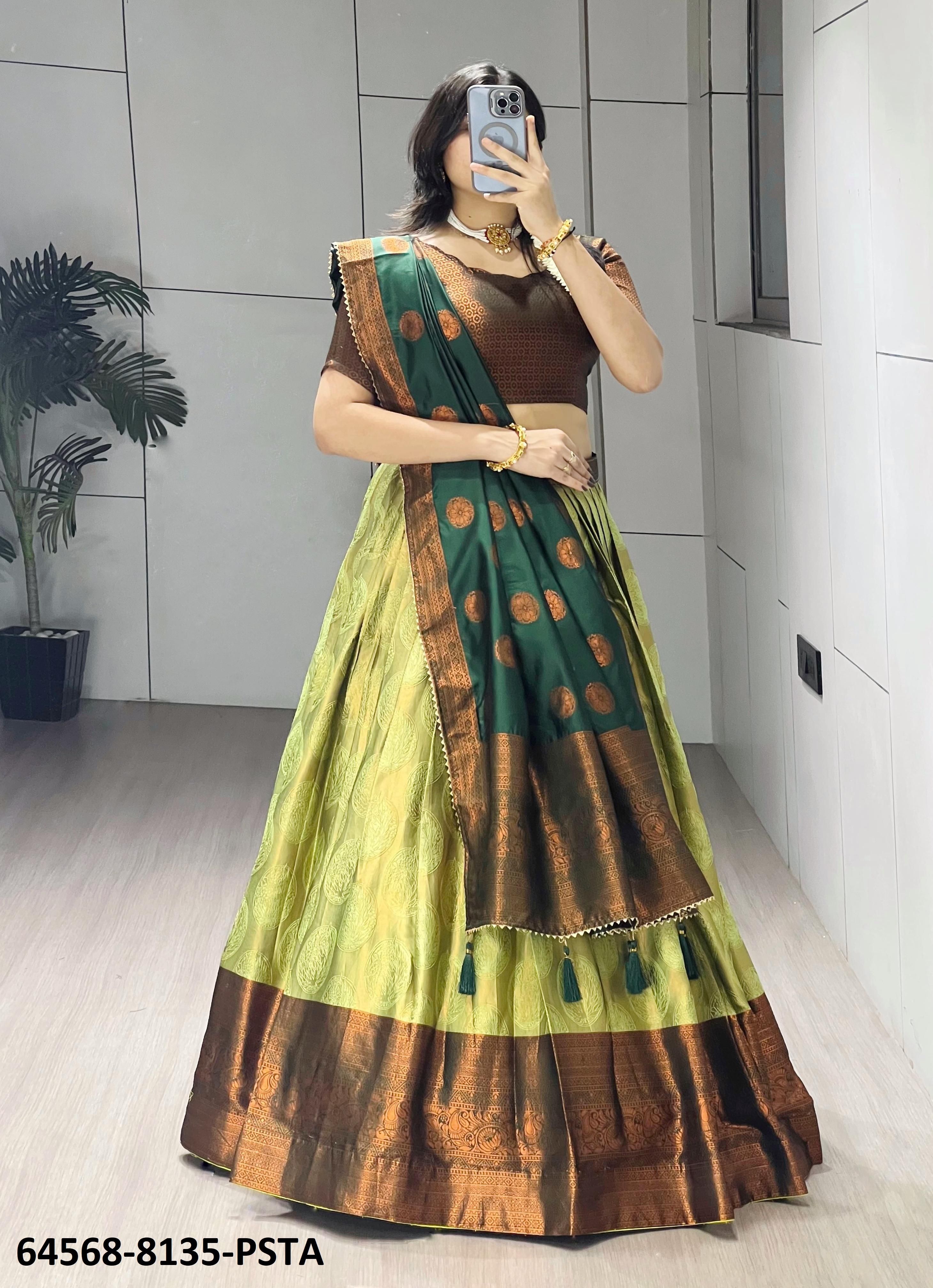 SERIES 8135 - Catalog # 64568 (Set of 4 Semi-Stitched Lehengas) SERIES 8135 - Catalog # 64568 (Set of 4 Semi-Stitched Lehengas)