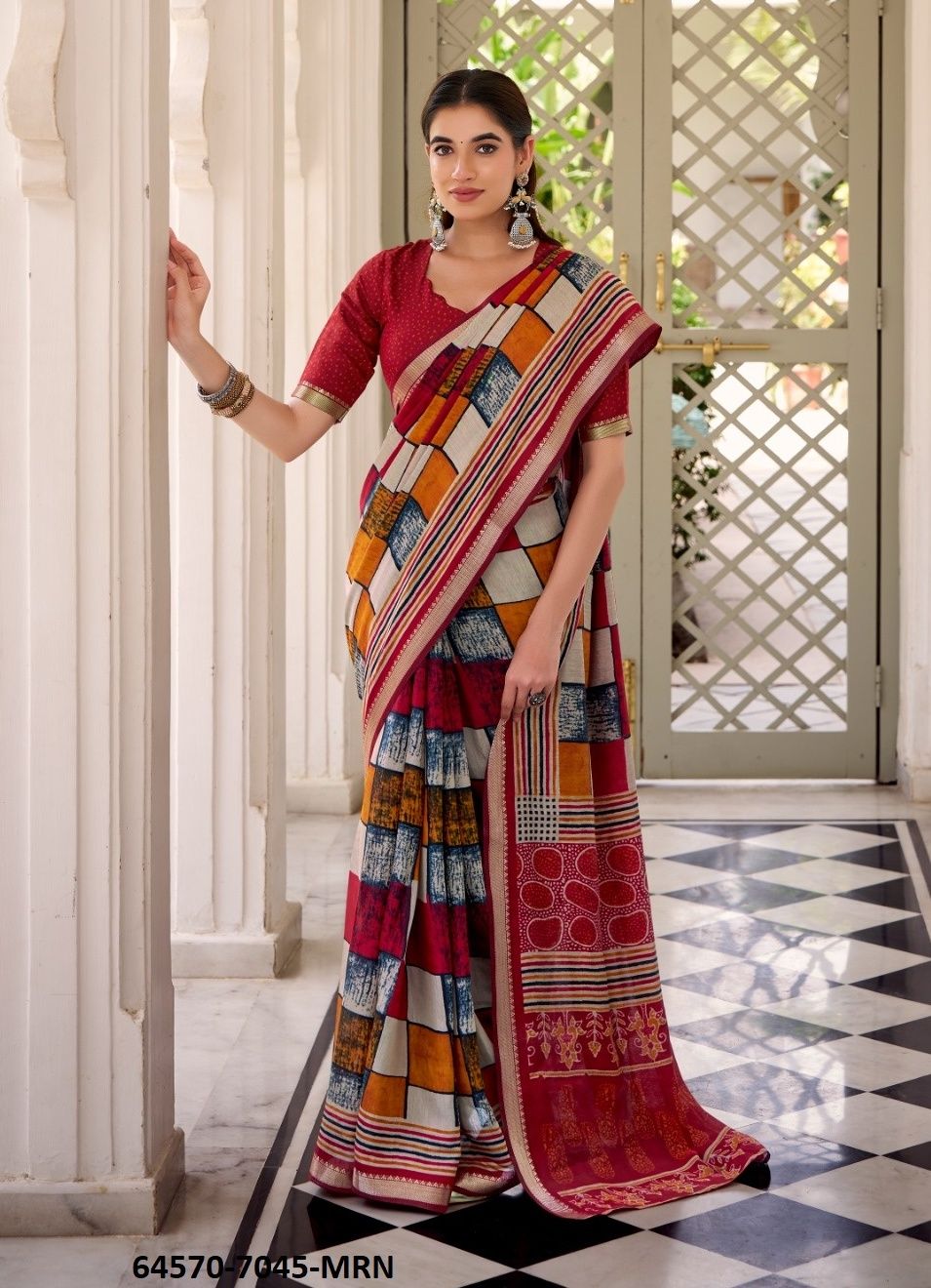 SERIES 7045 - Catalog # 64570 (Set of 4 Sarees) SERIES 7045 - Catalog # 64570 (Set of 4 Sarees)