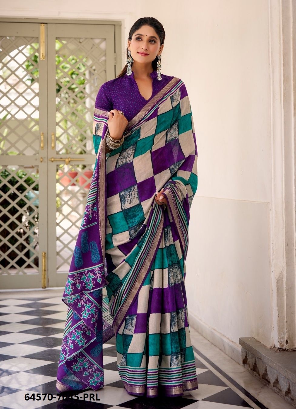 SERIES 7045 - Catalog # 64570 (Set of 4 Sarees) SERIES 7045 - Catalog # 64570 (Set of 4 Sarees)