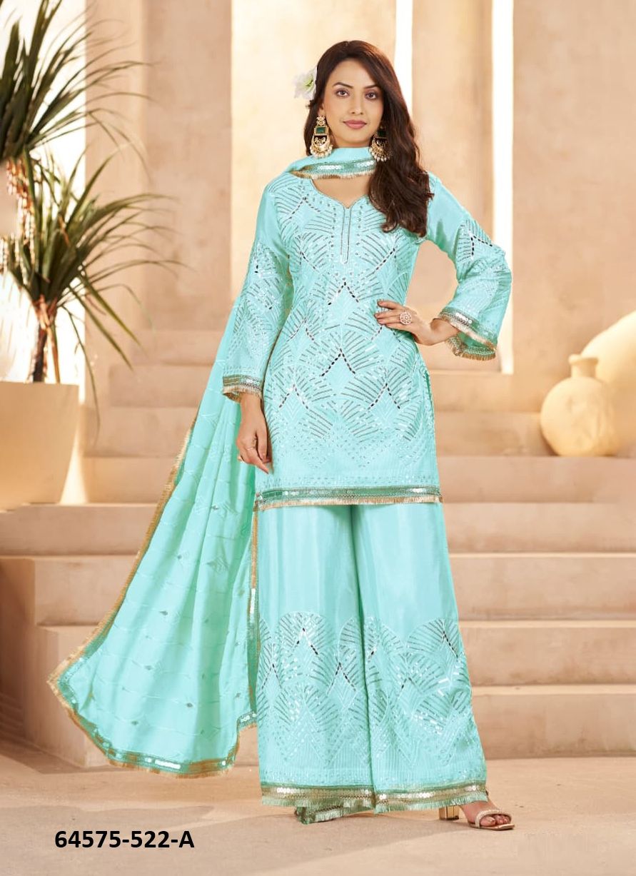 HESSA - Catalog # 64575 (Set of 5 Readymade Salwar Suits) HESSA - Catalog # 64575 (Set of 5 Readymade Salwar Suits)