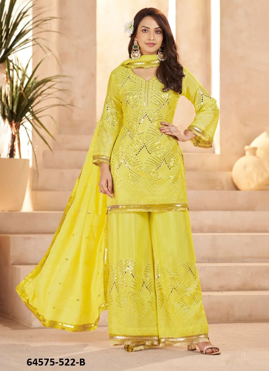 HESSA - Catalog # 64575 (Set of 5 Readymade Salwar Suits) HESSA - Catalog # 64575 (Set of 5 Readymade Salwar Suits)