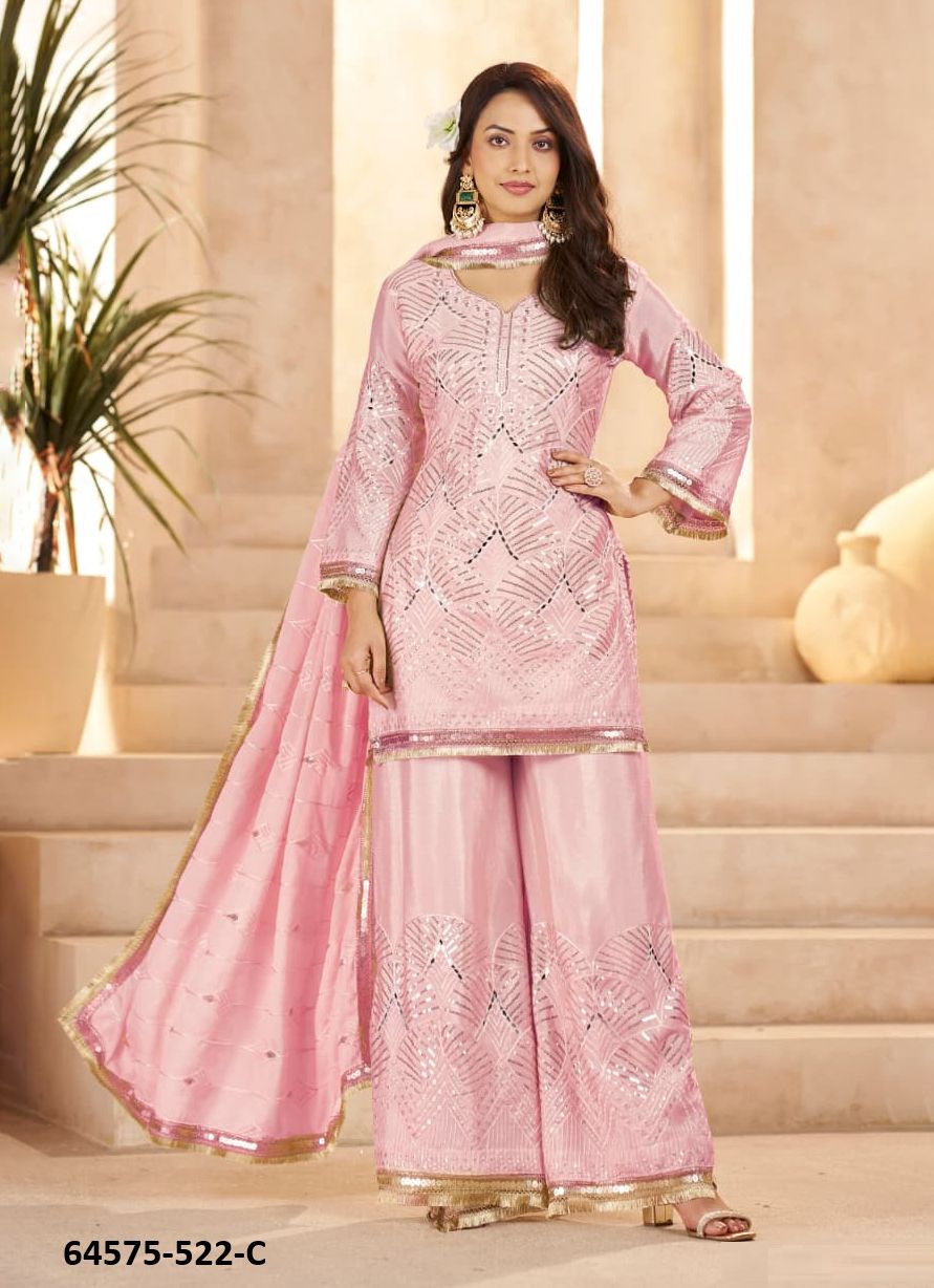 HESSA - Catalog # 64575 (Set of 5 Readymade Salwar Suits) HESSA - Catalog # 64575 (Set of 5 Readymade Salwar Suits)