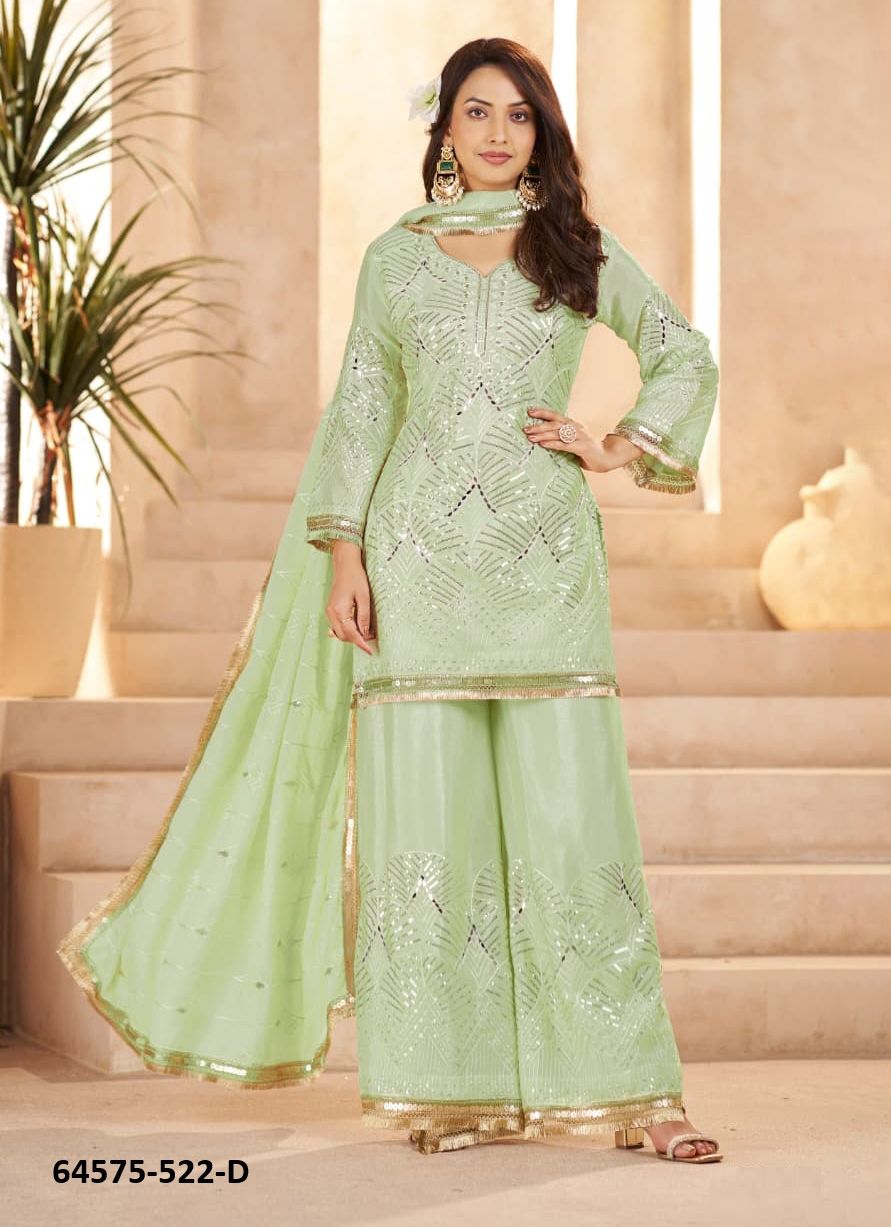 HESSA - Catalog # 64575 (Set of 5 Readymade Salwar Suits) HESSA - Catalog # 64575 (Set of 5 Readymade Salwar Suits)