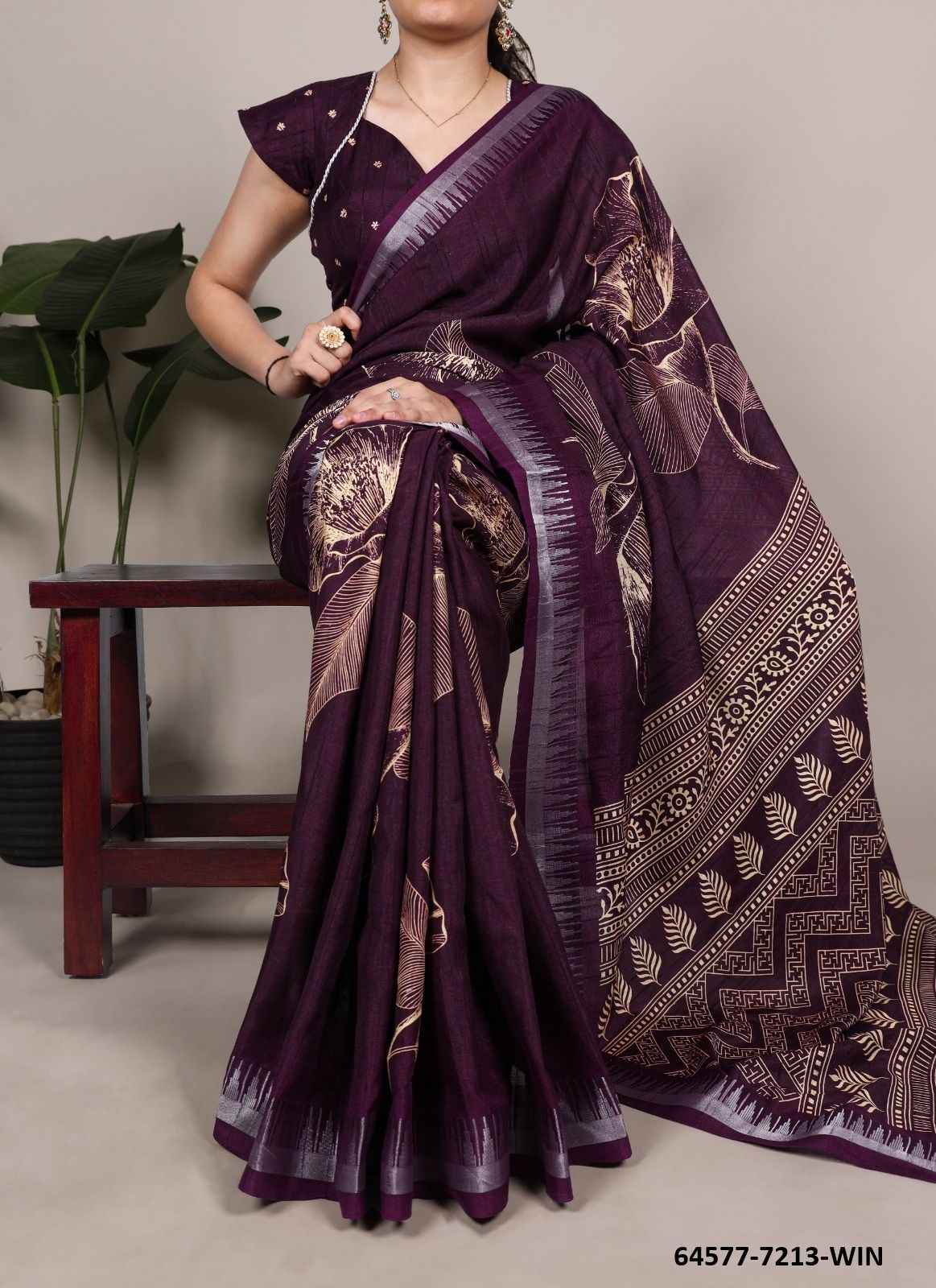 SERIES 7213 - Catalog # 64577 (Set of 6 Sarees)