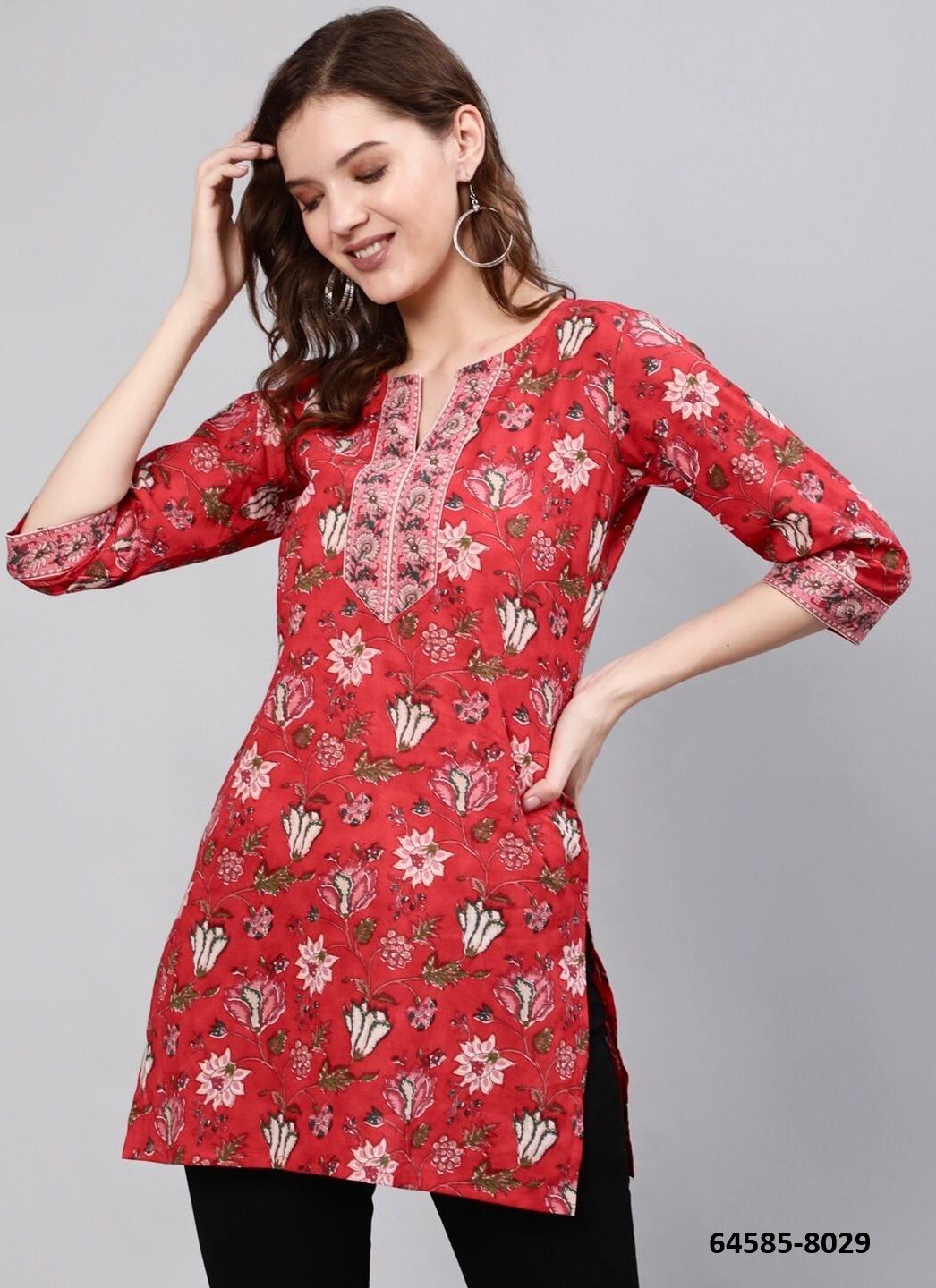 BLUSH 2 - Catalog # 64585 (Set of 9 Readymade Women's Kurtis / Tops) BLUSH 2 - Catalog # 64585 (Set of 9 Readymade Women's Kurtis / Tops)