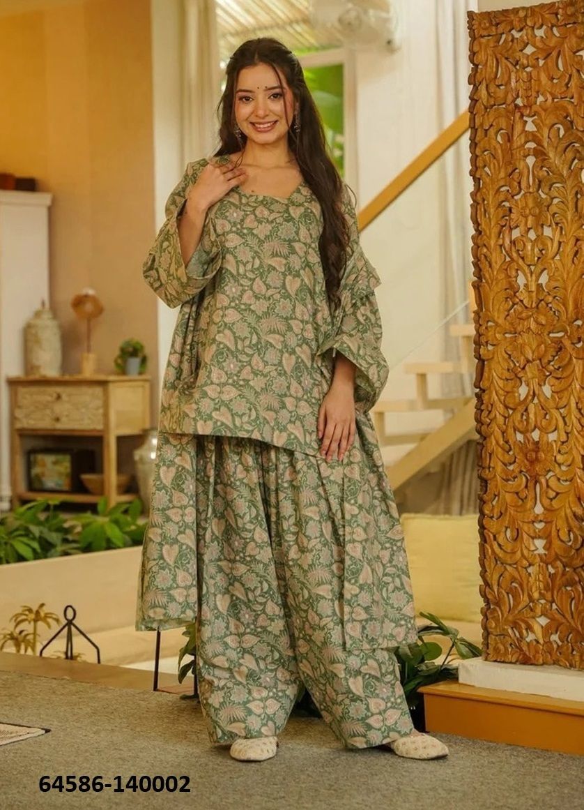 DEVI 14 - Catalog # 64586 (Set of 2 Readymade Salwar Suits)