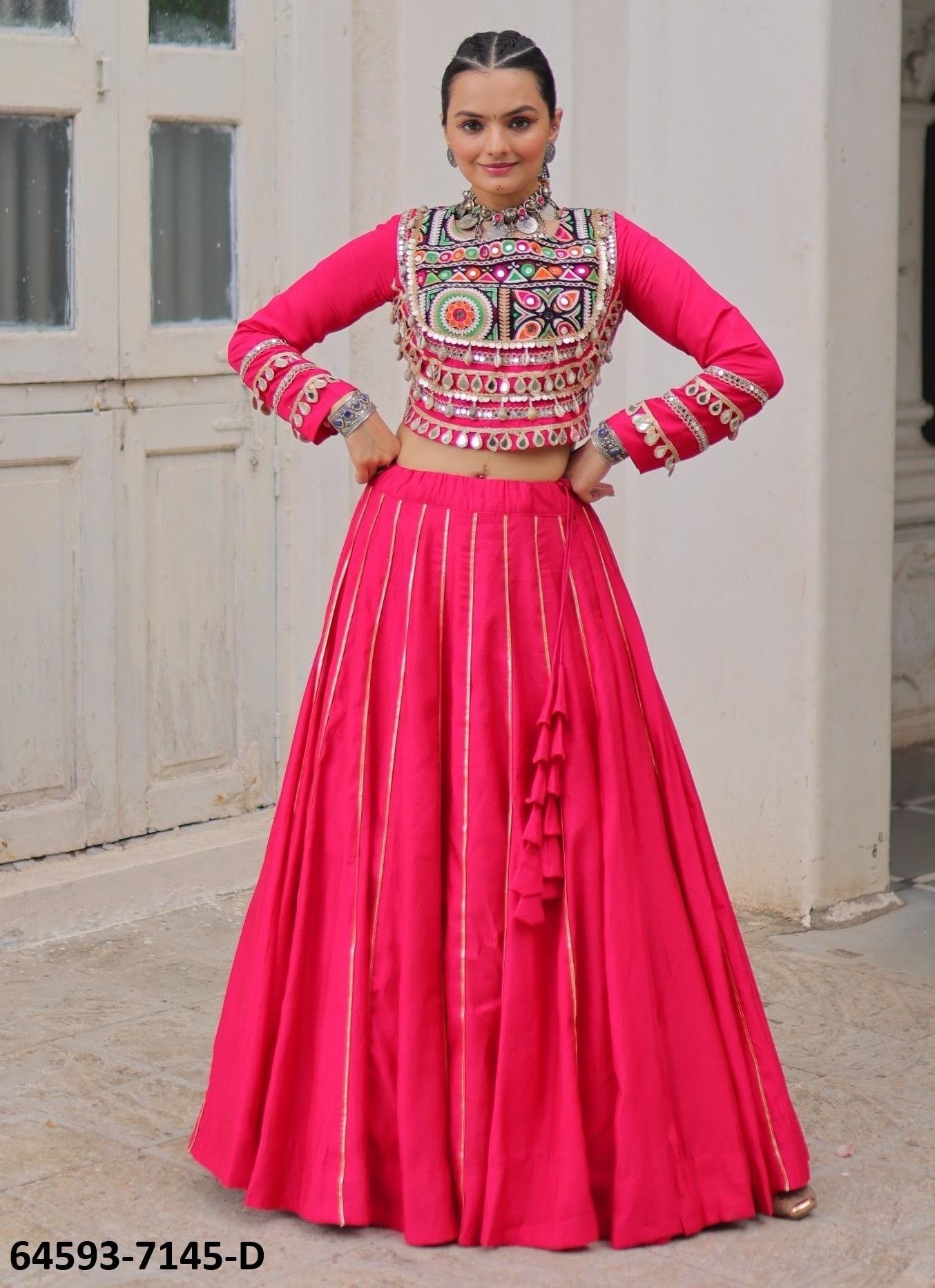 SERIES 7145 - Catalog # 64593 (Set of 5 Readymade Lehengas) SERIES 7145 - Catalog # 64593 (Set of 5 Readymade Lehengas)