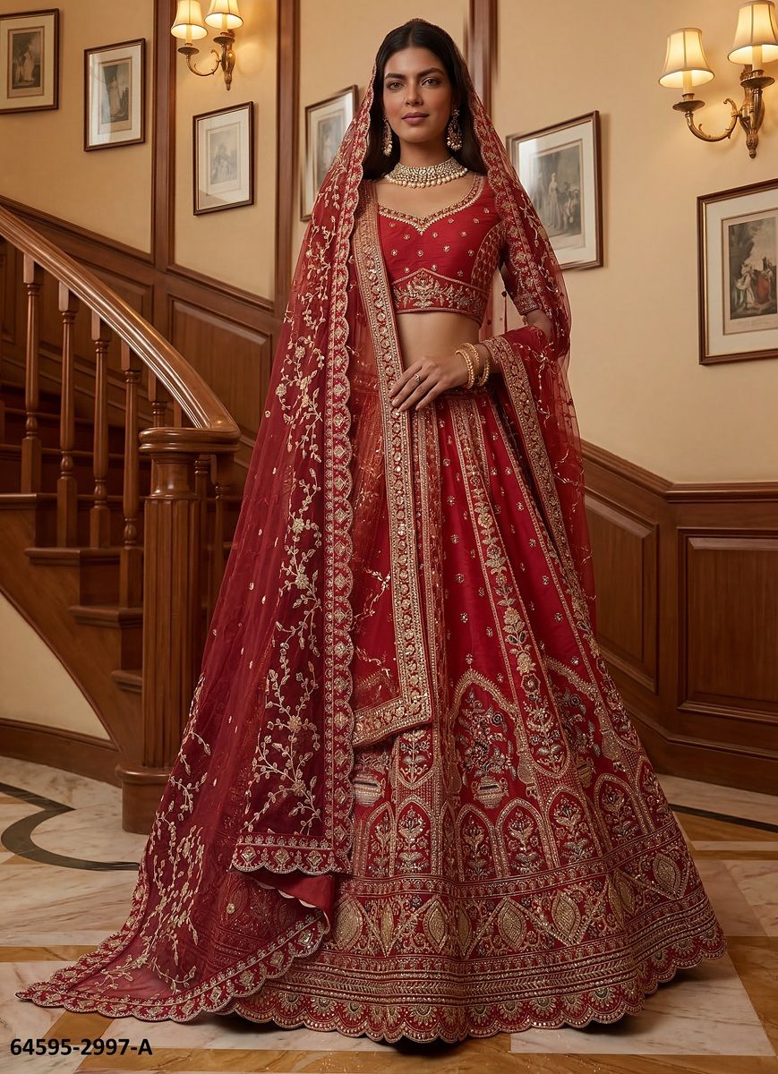 SERIES 2997 - Catalog # 64595 (Set of 2 Semi-Stitched Lehengas) SERIES 2997 - Catalog # 64595 (Set of 2 Semi-Stitched Lehengas)