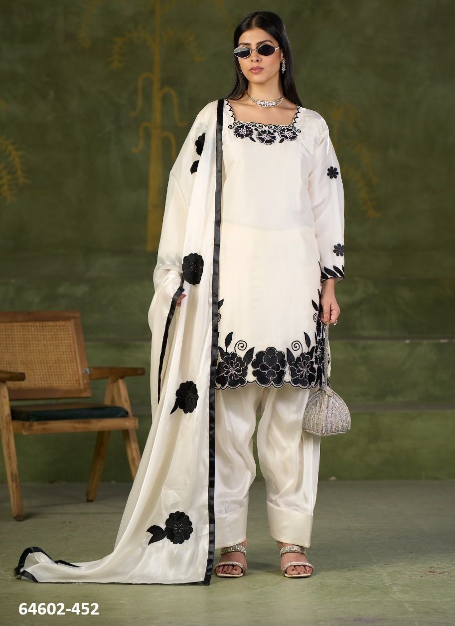 MARYAM FARSI - Catalog # 64602 (Set of 3 SIZE-SETS [Readymade Salwar Suits])