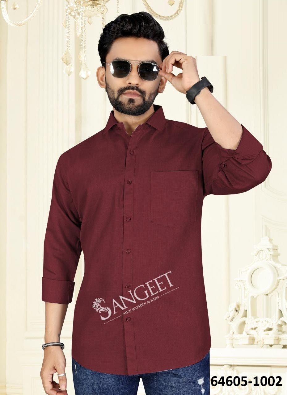 BOMBAY SLUB COTTON - Catalog # 64605 (Set of 8 Men's Ethnic Wear)
