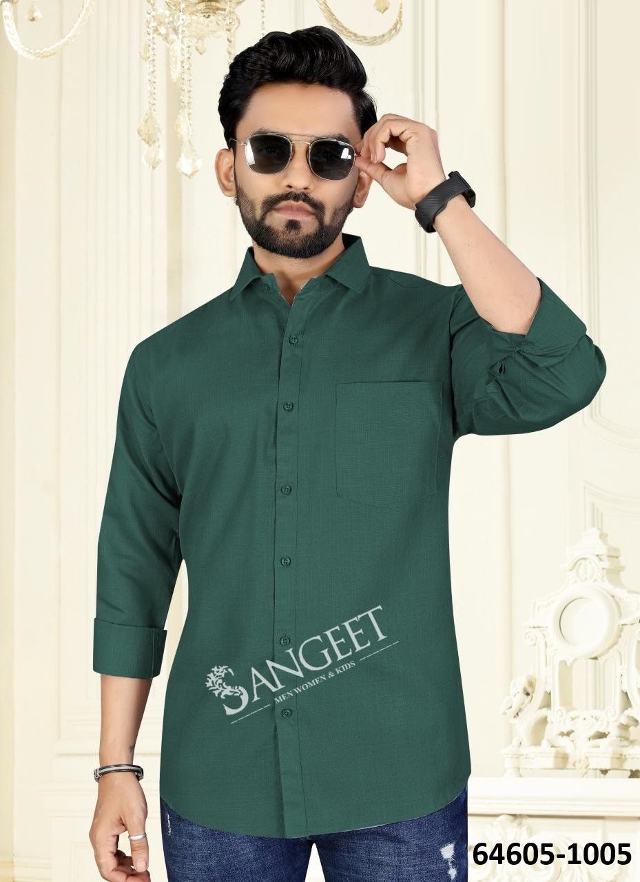 BOMBAY SLUB COTTON - Catalog # 64605 (Set of 8 Men's Ethnic Wear)