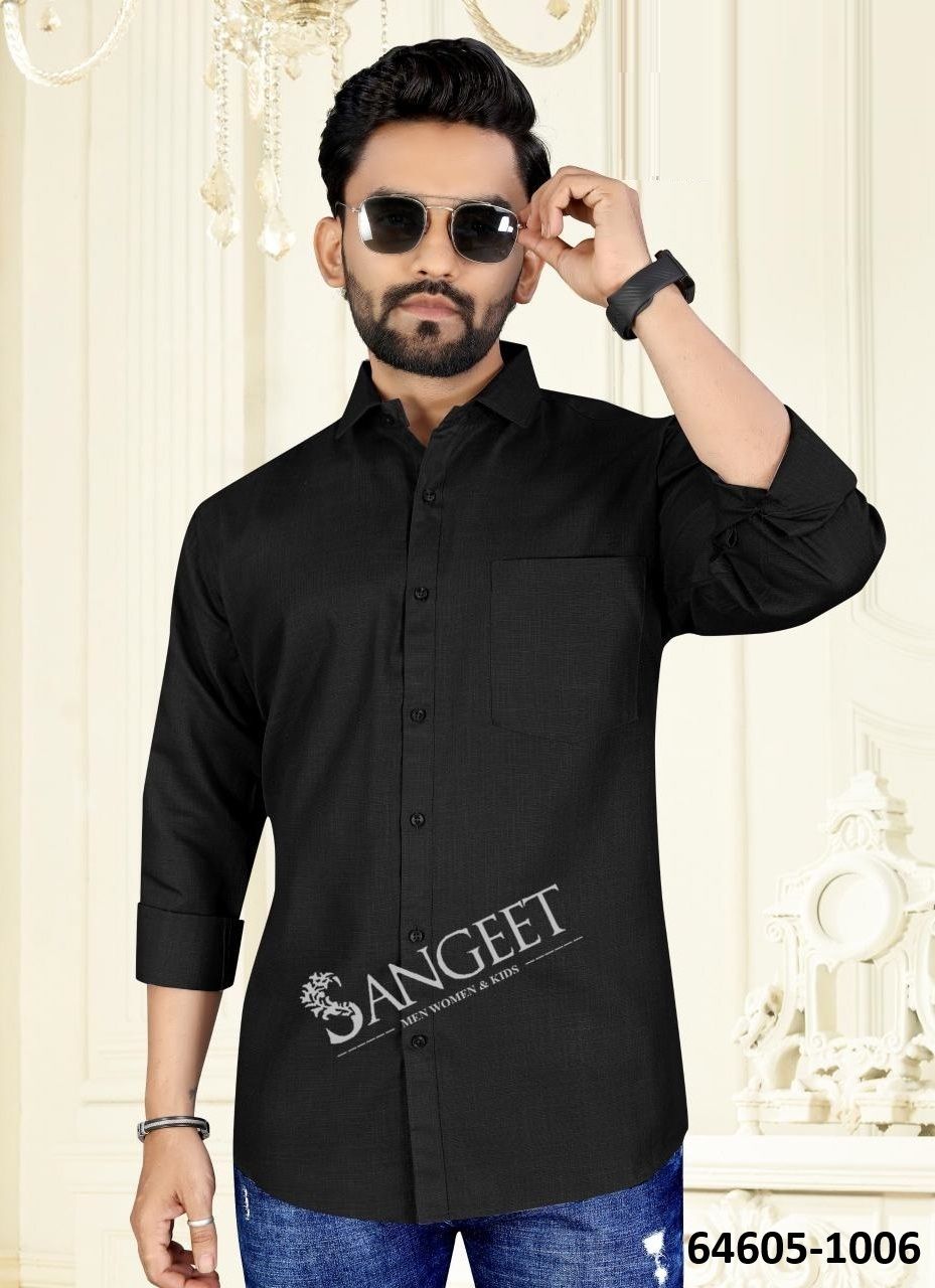 BOMBAY SLUB COTTON - Catalog # 64605 (Set of 8 Men's Ethnic Wear)