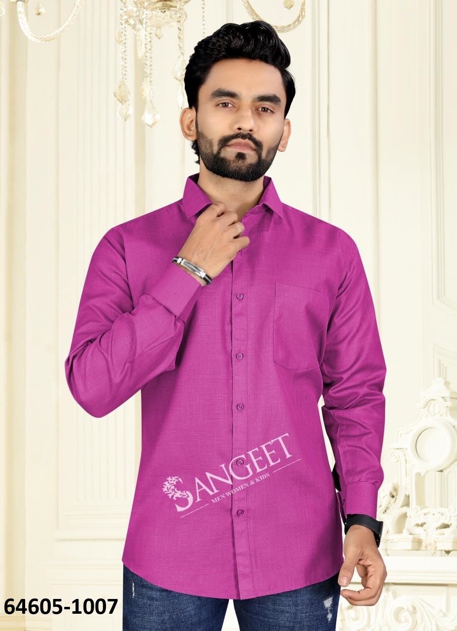 BOMBAY SLUB COTTON - Catalog # 64605 (Set of 8 Men's Ethnic Wear)