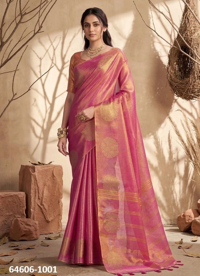 SUVARNA TISSUE - Catalog # 64606 (Set of 6 Sarees) SUVARNA TISSUE - Catalog # 64606 (Set of 6 Sarees)
