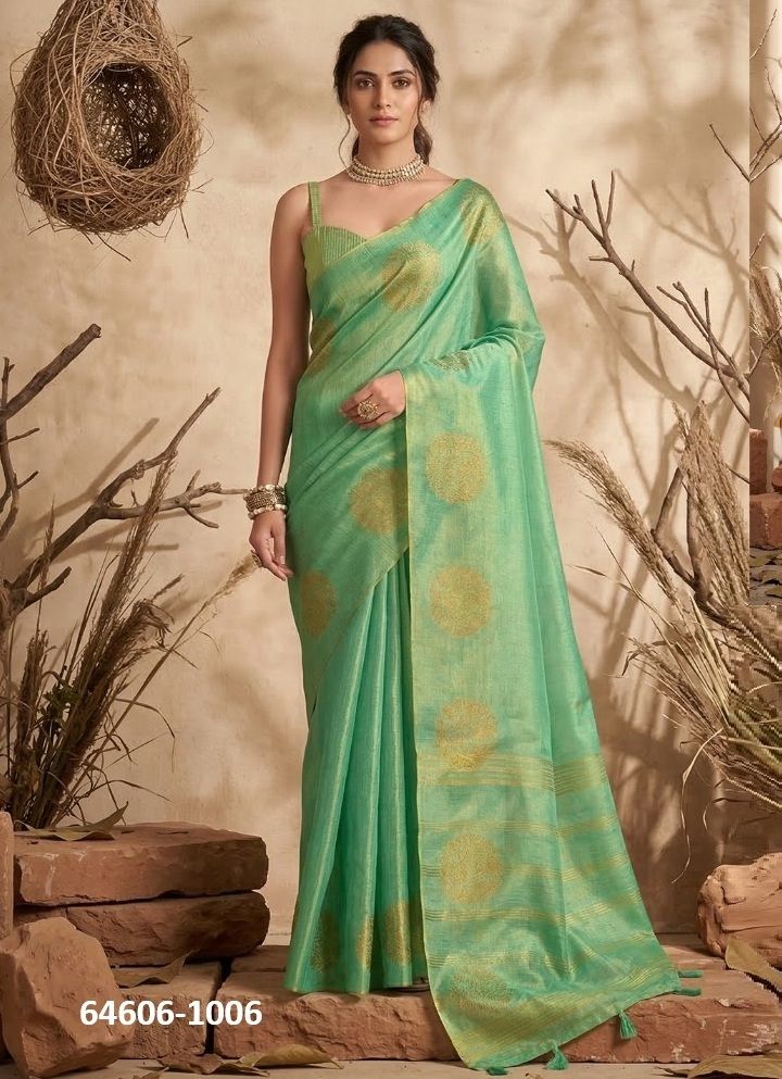 SUVARNA TISSUE - Catalog # 64606 (Set of 6 Sarees) SUVARNA TISSUE - Catalog # 64606 (Set of 6 Sarees)