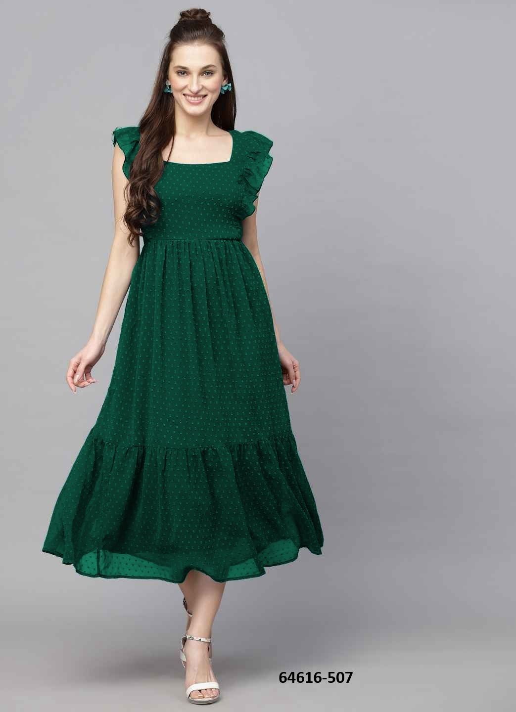 TRENDY - Catalog # 64616 (Set of 6 Readymade Women's Kurtis / Tops)