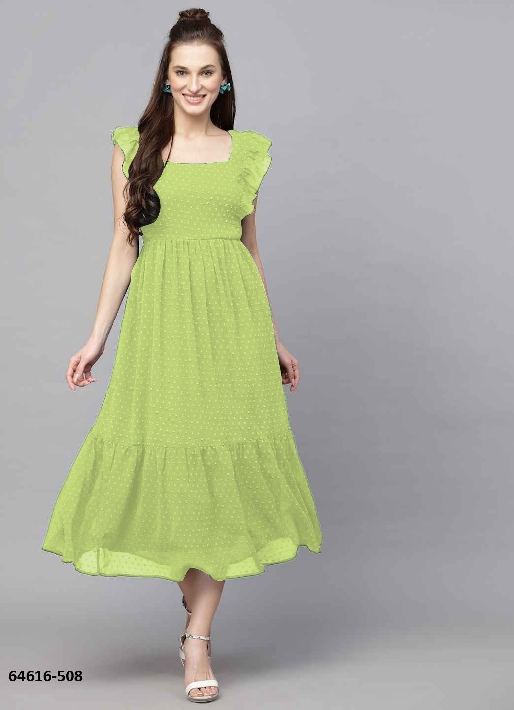 TRENDY - Catalog # 64616 (Set of 6 Readymade Women's Kurtis / Tops)