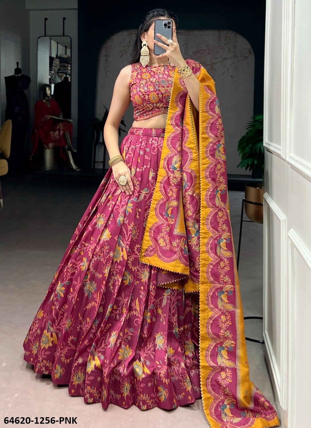 SERIES 1256 - Catalog # 64620 (Set of 4 Semi-Stitched Lehengas) SERIES 1256 - Catalog # 64620 (Set of 4 Semi-Stitched Lehengas)