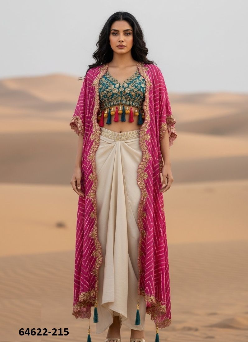 SERIES 214 - Catalog # 64622 (Set of 3 Indo-Western Outfits)