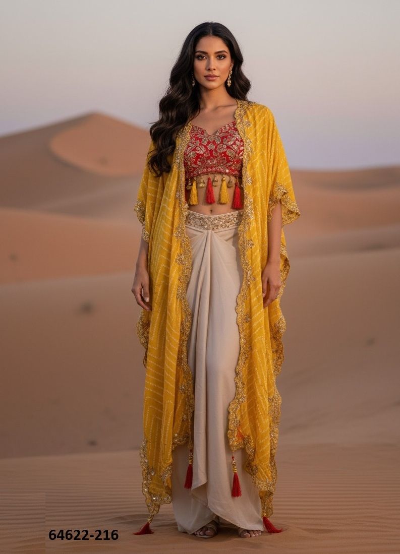 SERIES 214 - Catalog # 64622 (Set of 3 Indo-Western Outfits)