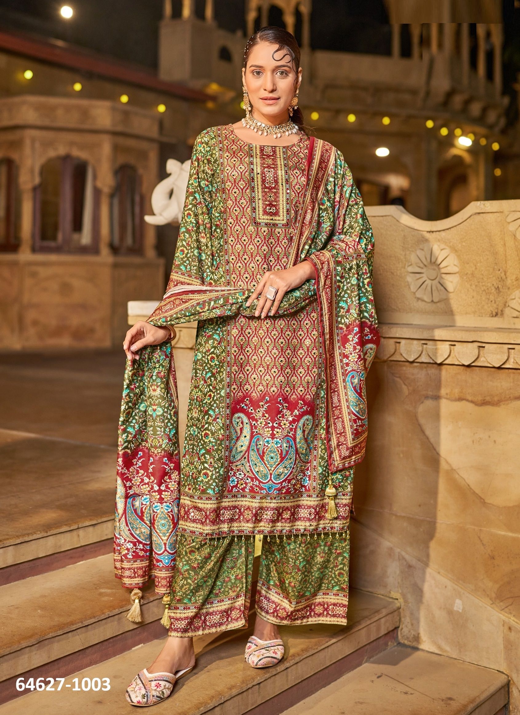 ZOHRA - Catalog # 64627 (Set of 4 Readymade Salwar Suits)