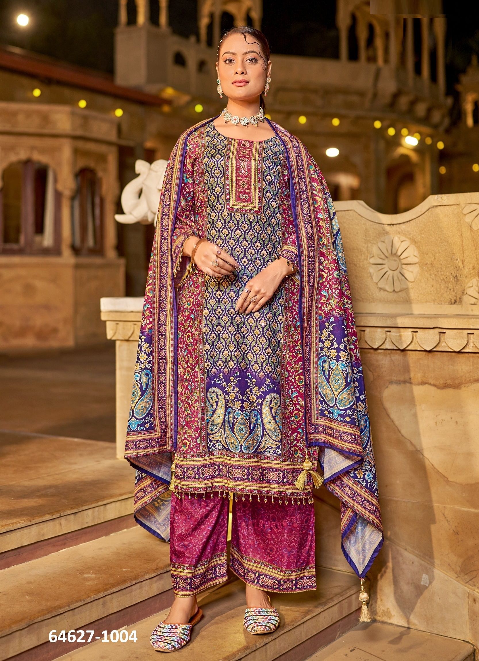 ZOHRA - Catalog # 64627 (Set of 4 Readymade Salwar Suits)