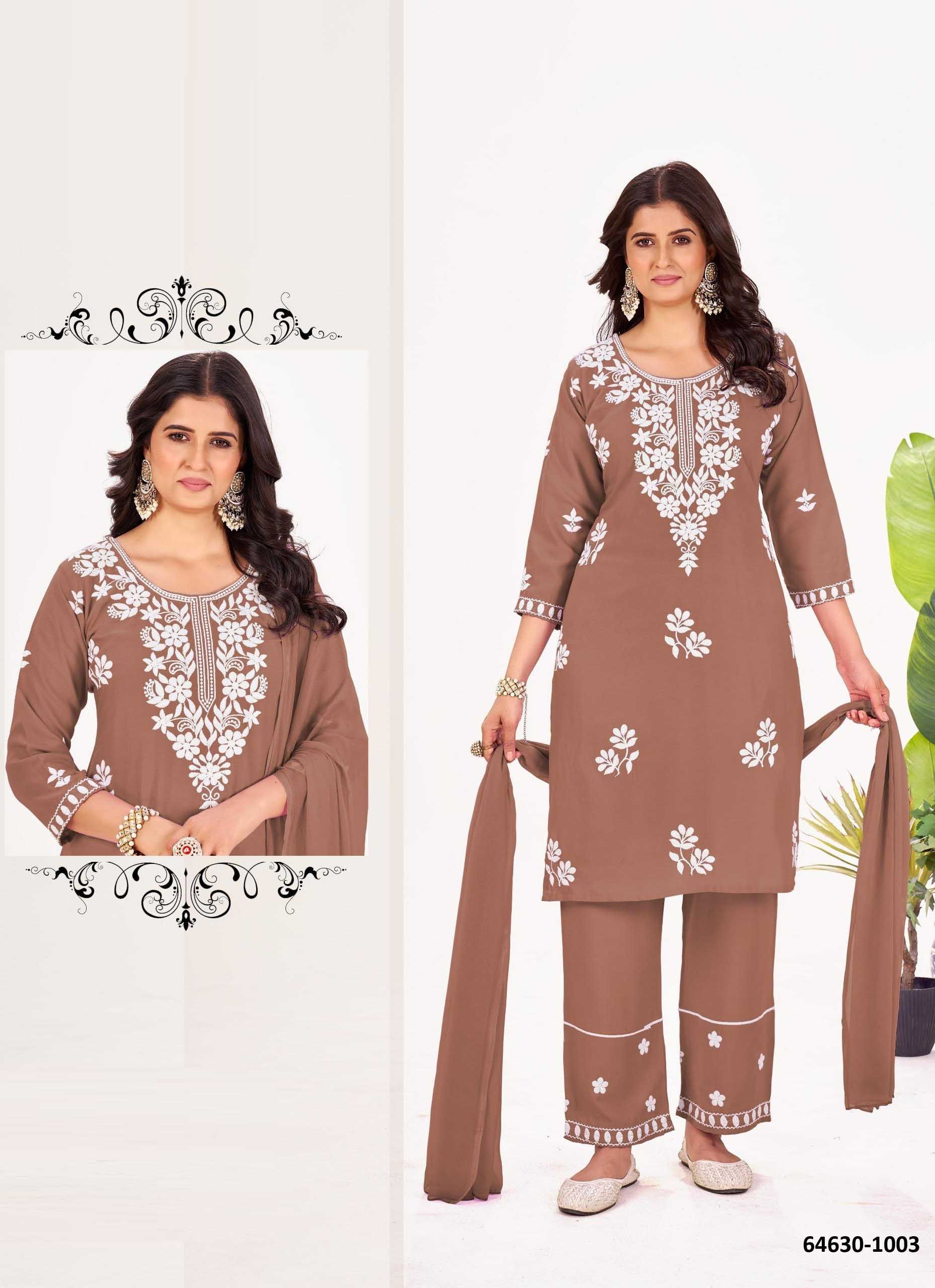 SUMMER FEELS - Catalog # 64630 (Set of 4 Readymade Salwar Suits) SUMMER FEELS - Catalog # 64630 (Set of 4 Readymade Salwar Suits)