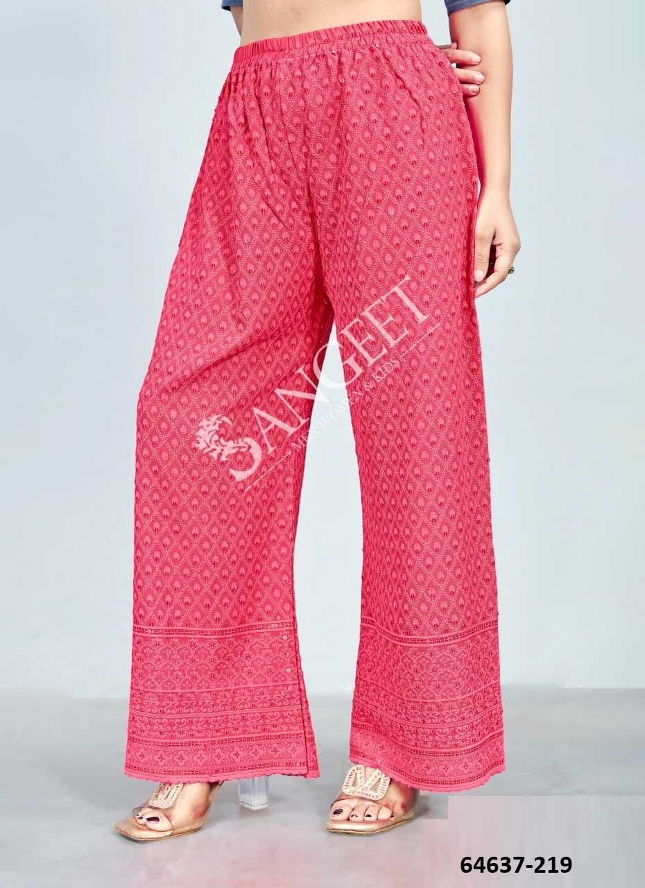 SEQUINS WORK PALAZZO - Catalog # 64637 (Set of 5 Only Bottoms)