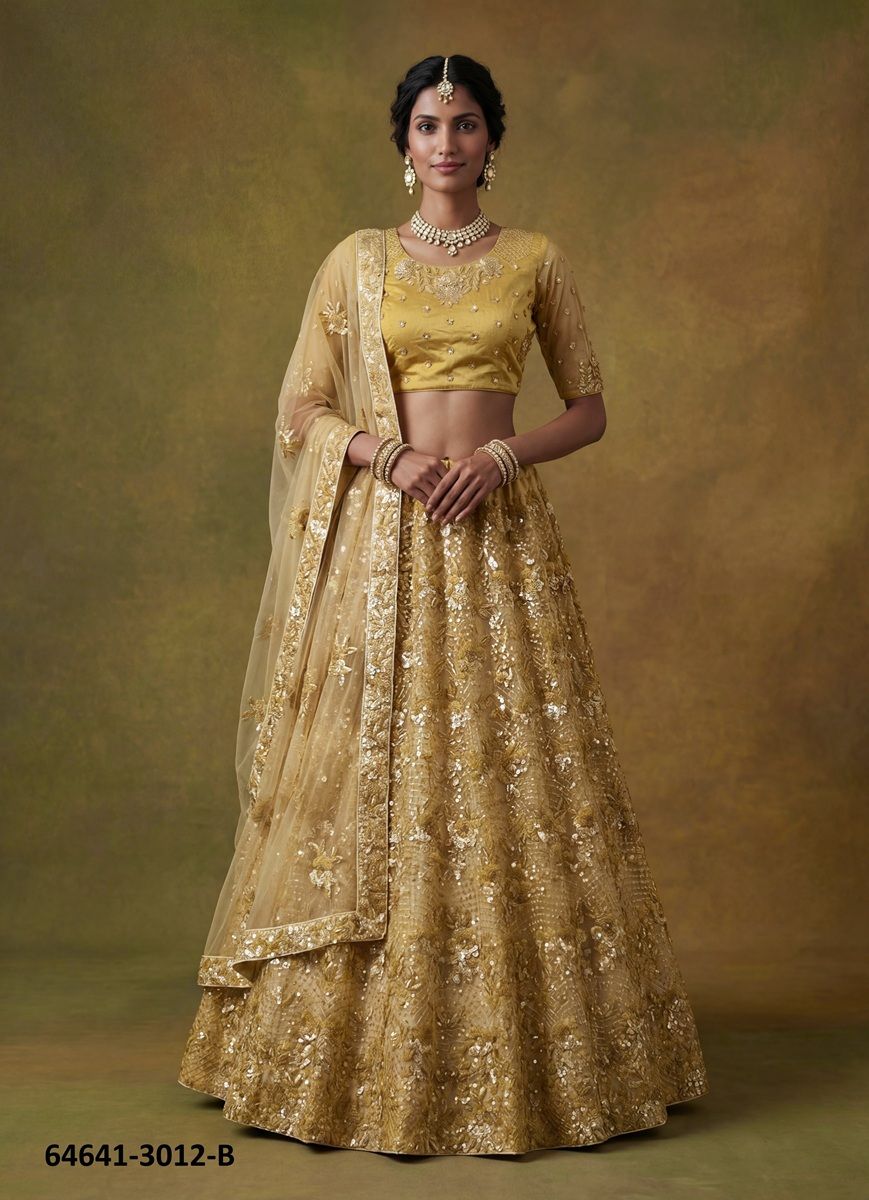 SERIES 3012 - Catalog # 64641 (Set of 2 Semi-Stitched Lehengas) SERIES 3012 - Catalog # 64641 (Set of 2 Semi-Stitched Lehengas)