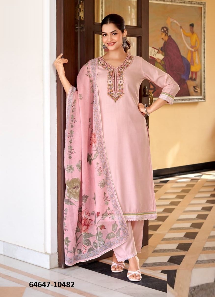 SUMAN - Catalog # 64647 (Set of 4 Readymade Salwar Suits) SUMAN - Catalog # 64647 (Set of 4 Readymade Salwar Suits)