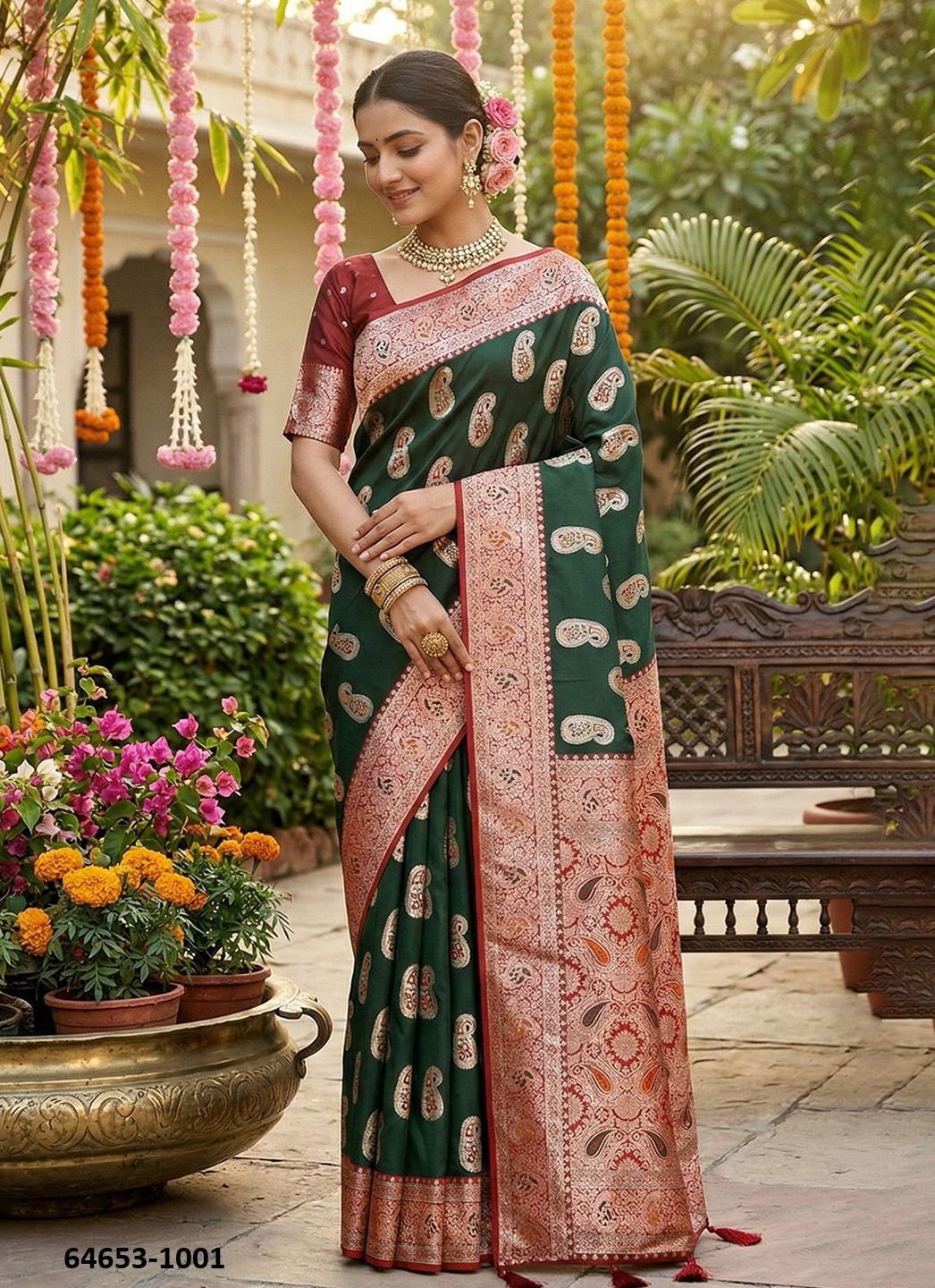 RASHMIKA SILK - Catalog # 64653 (Set of 4 Sarees) RASHMIKA SILK - Catalog # 64653 (Set of 4 Sarees)