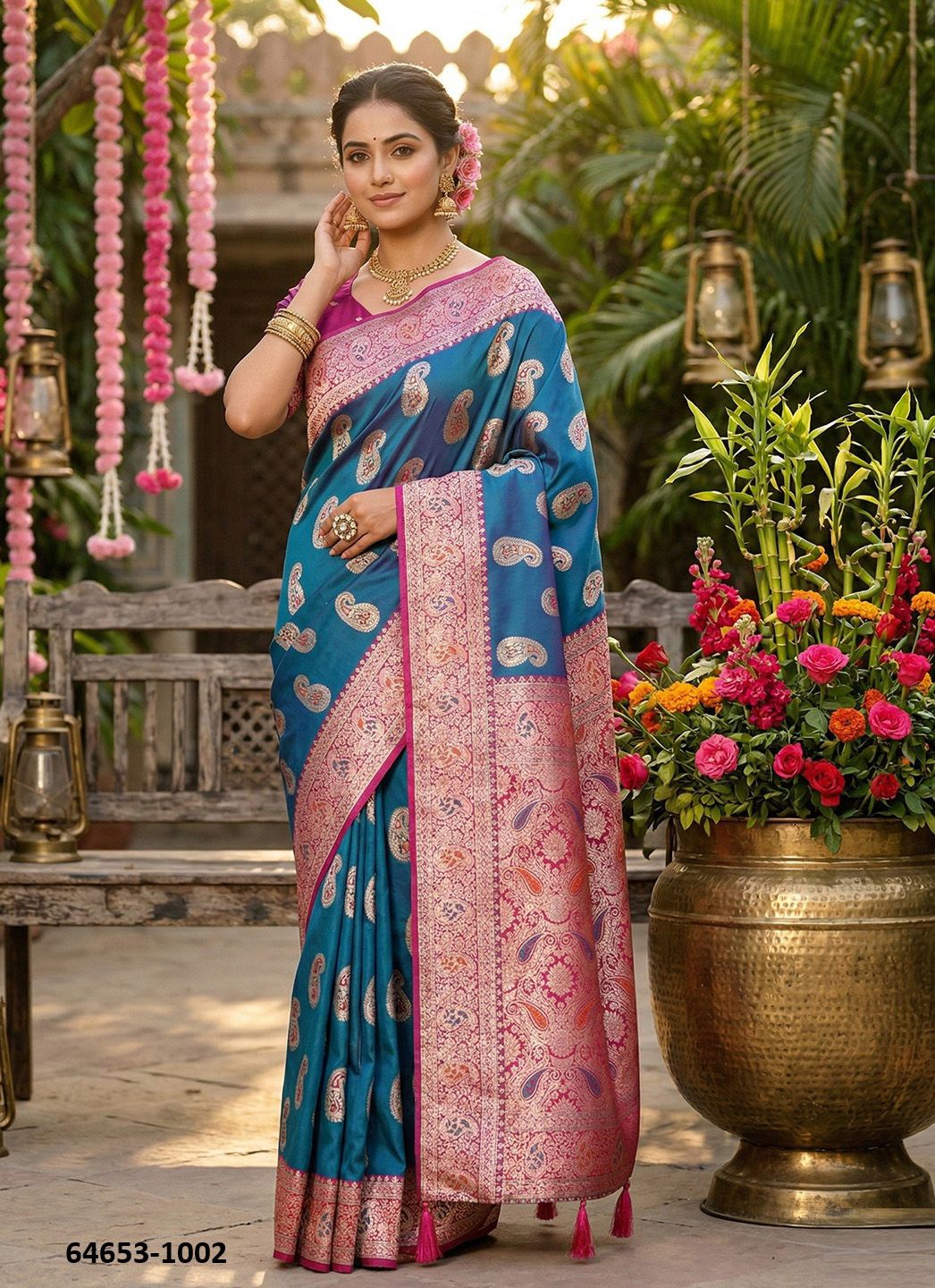 RASHMIKA SILK - Catalog # 64653 (Set of 4 Sarees) RASHMIKA SILK - Catalog # 64653 (Set of 4 Sarees)