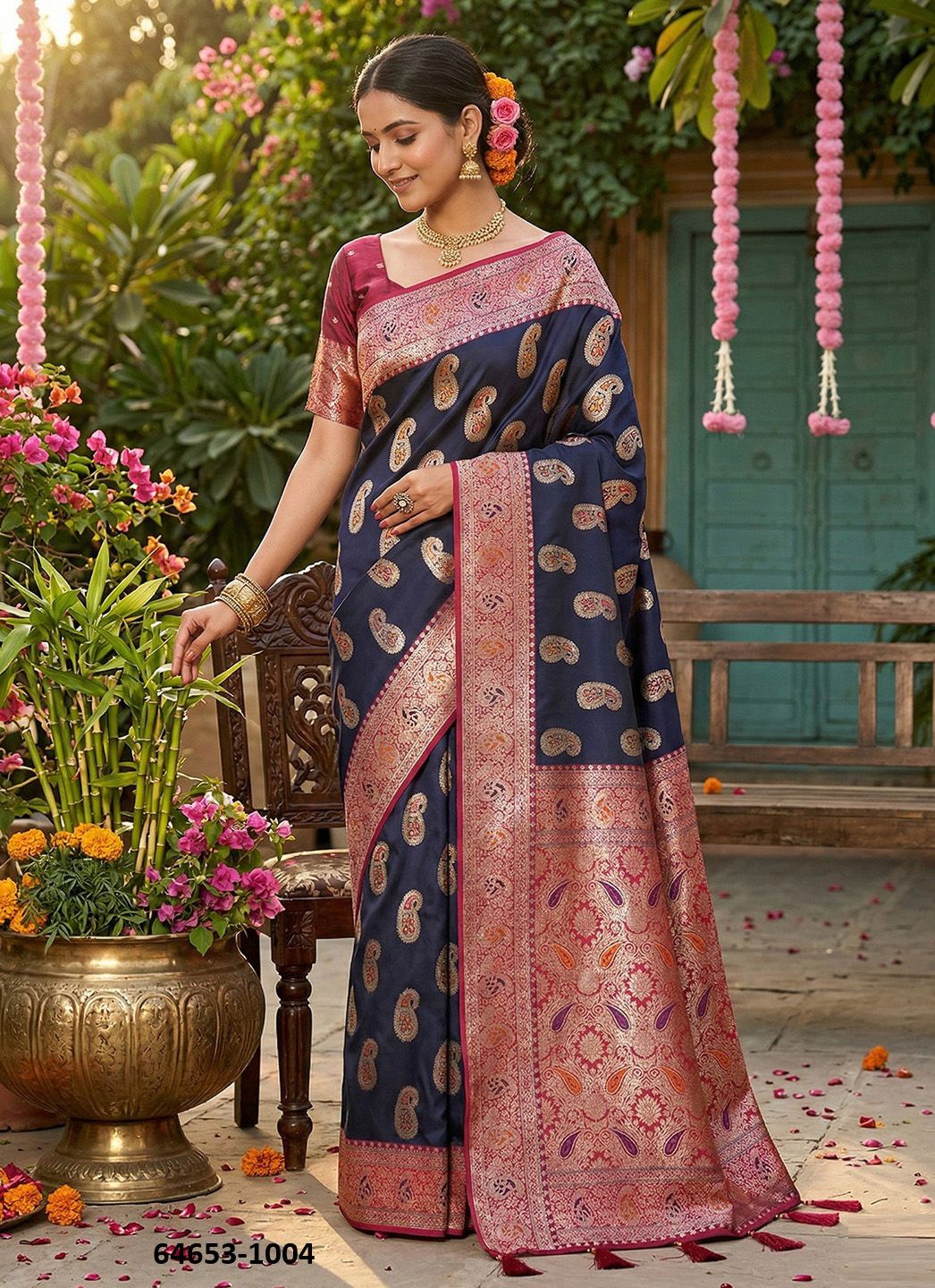 RASHMIKA SILK - Catalog # 64653 (Set of 4 Sarees) RASHMIKA SILK - Catalog # 64653 (Set of 4 Sarees)