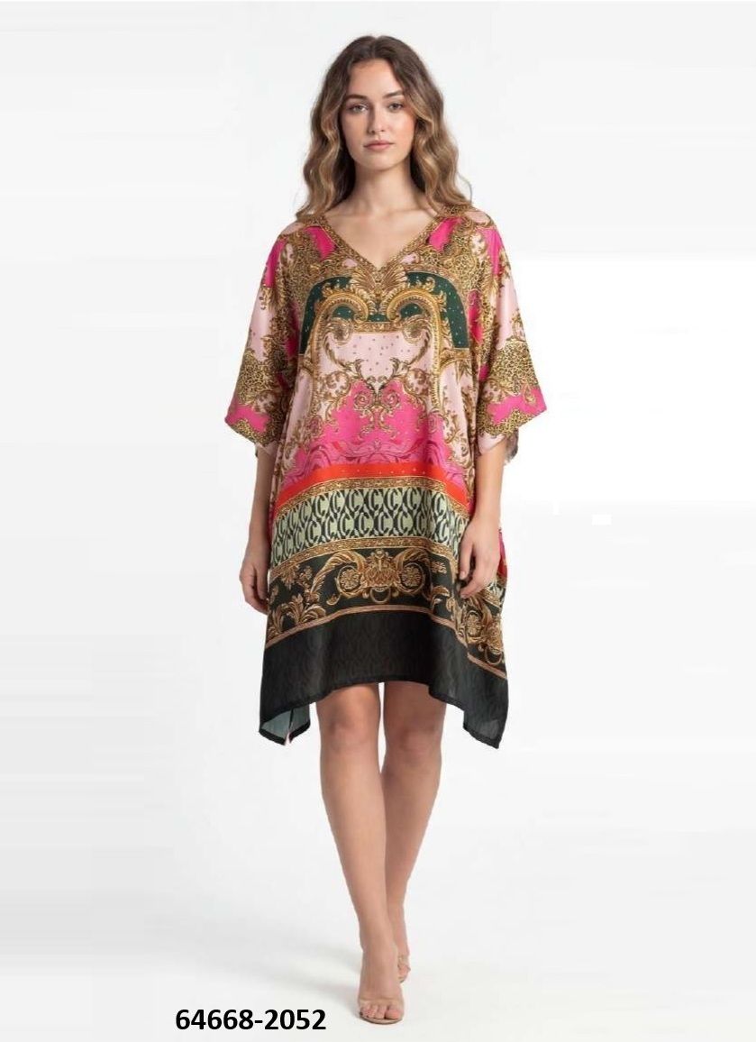 SILK PONCHO 7 - Catalog # 64668 (Set of 8 Kaftans / Ponchos)