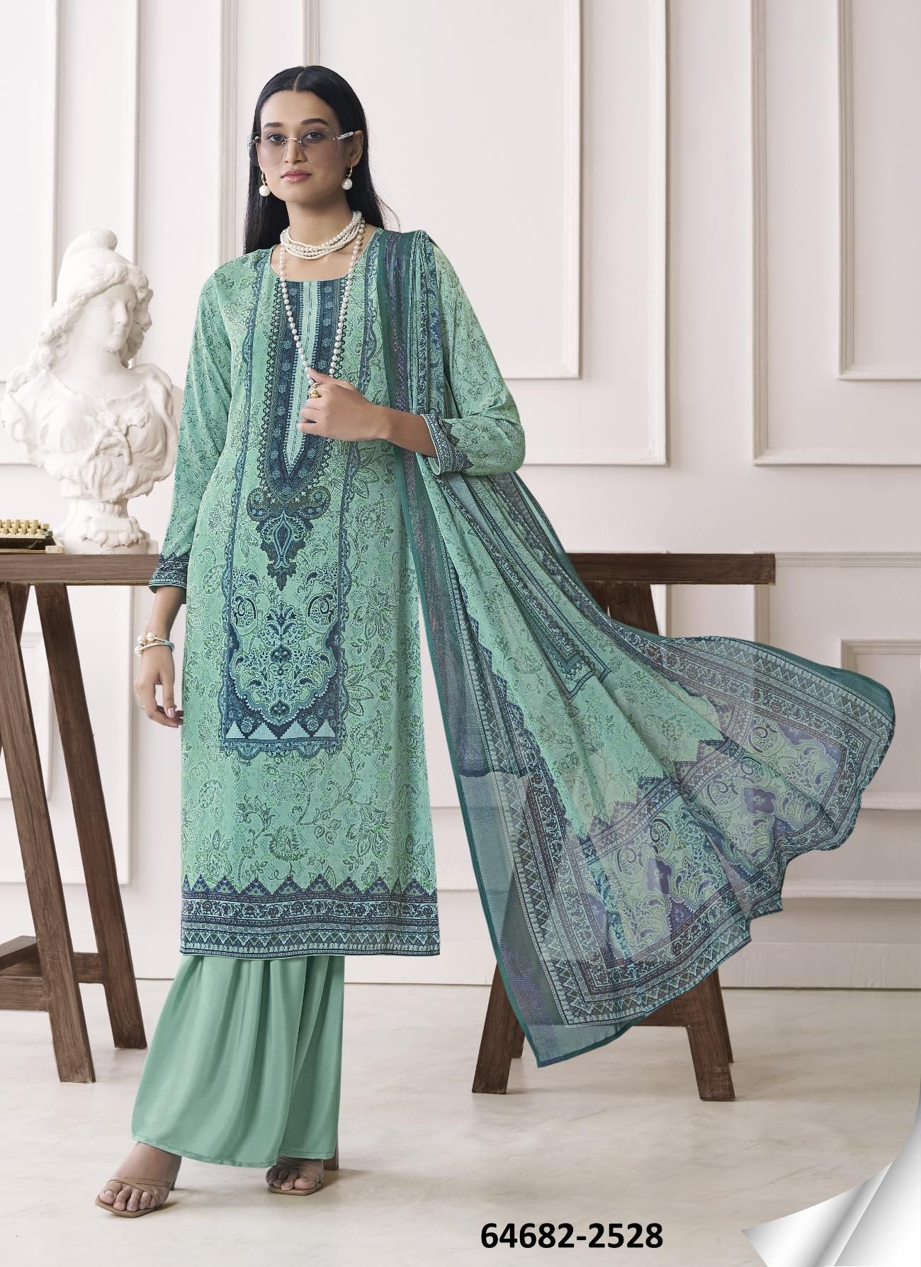 CAFÉ LATTE 23 - Catalog # 64682 (Set of 5 Readymade Salwar Suits) CAFÉ LATTE 23 - Catalog # 64682 (Set of 5 Readymade Salwar Suits)