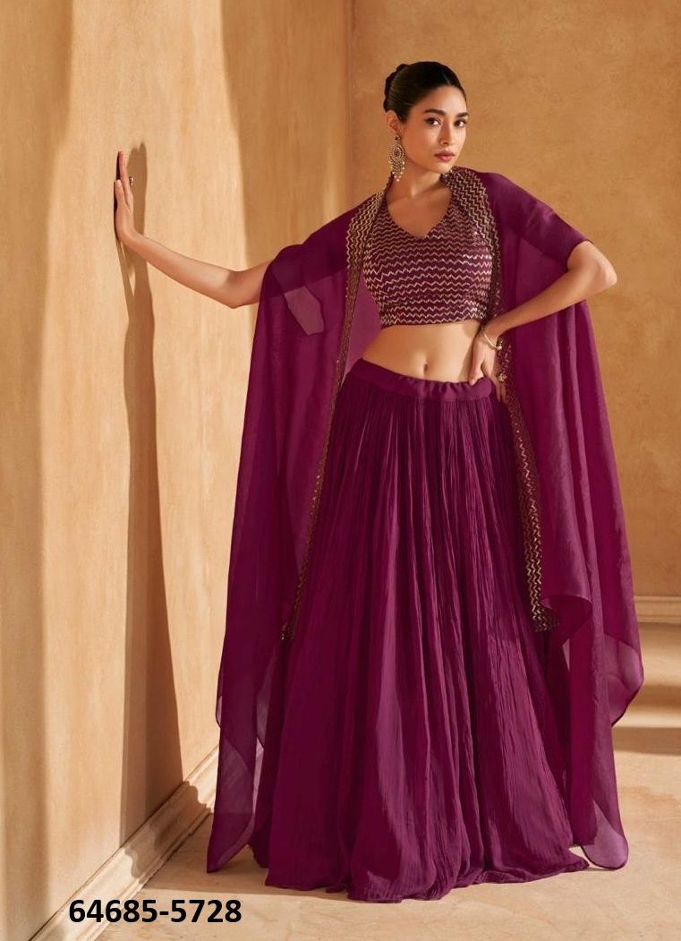 KALKI - Catalog # 64685 (Set of 3 Readymade Lehengas) KALKI - Catalog # 64685 (Set of 3 Readymade Lehengas)