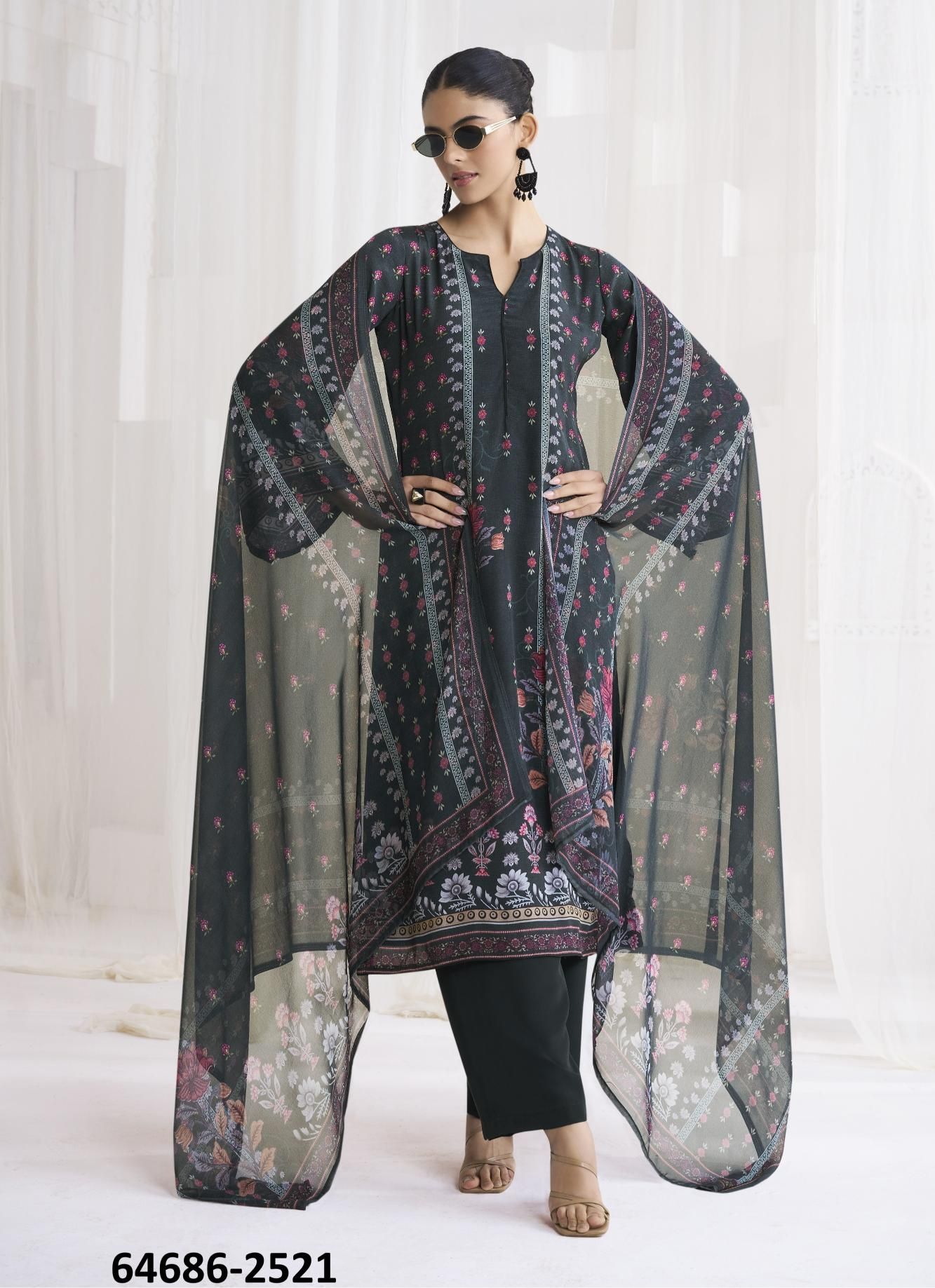 CAFÉ LATTE 22 - Catalog # 64686 (Set of 9 Readymade Salwar Suits) CAFÉ LATTE 22 - Catalog # 64686 (Set of 9 Readymade Salwar Suits)