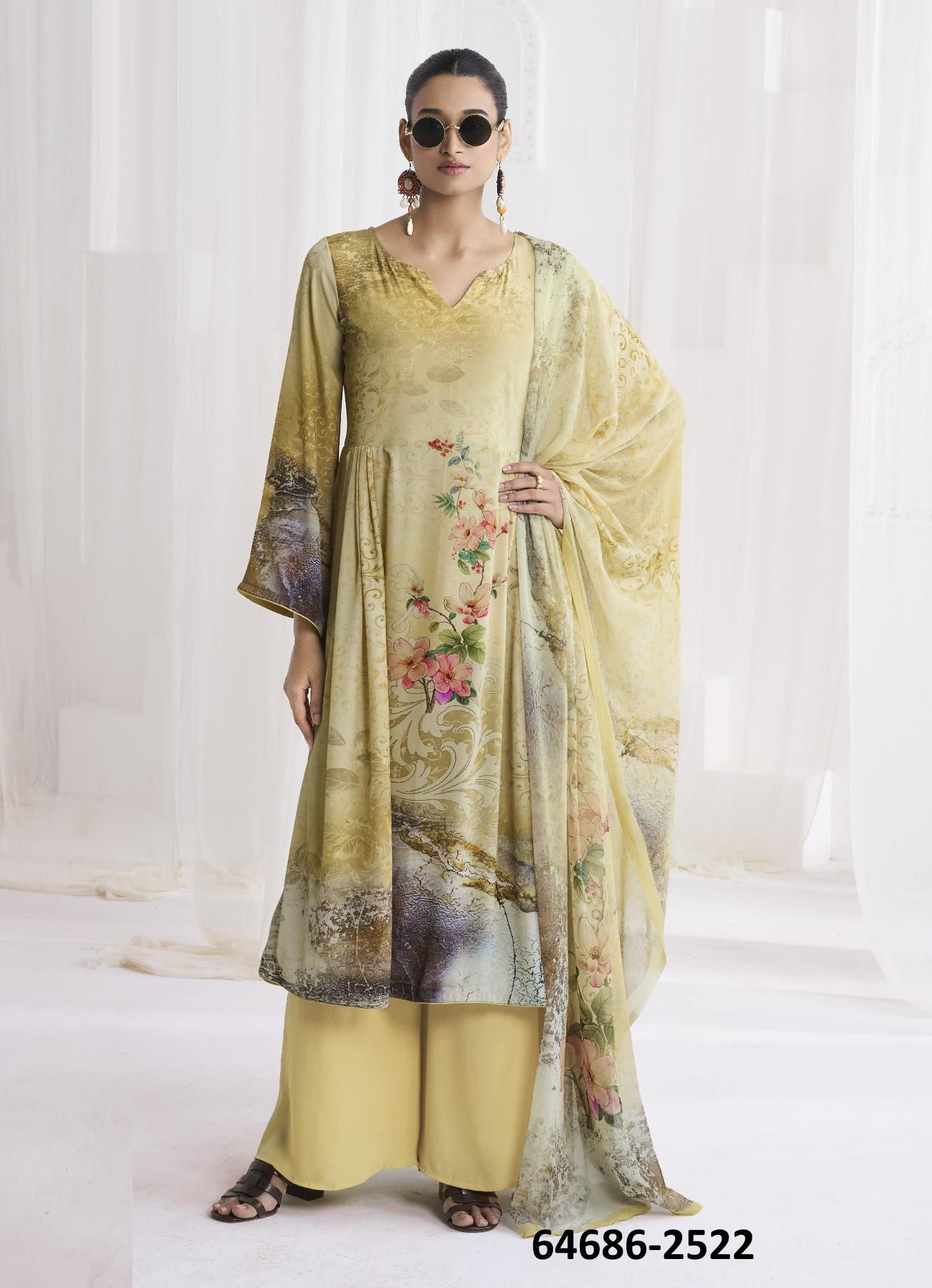 CAFÉ LATTE 22 - Catalog # 64686 (Set of 9 Readymade Salwar Suits) CAFÉ LATTE 22 - Catalog # 64686 (Set of 9 Readymade Salwar Suits)