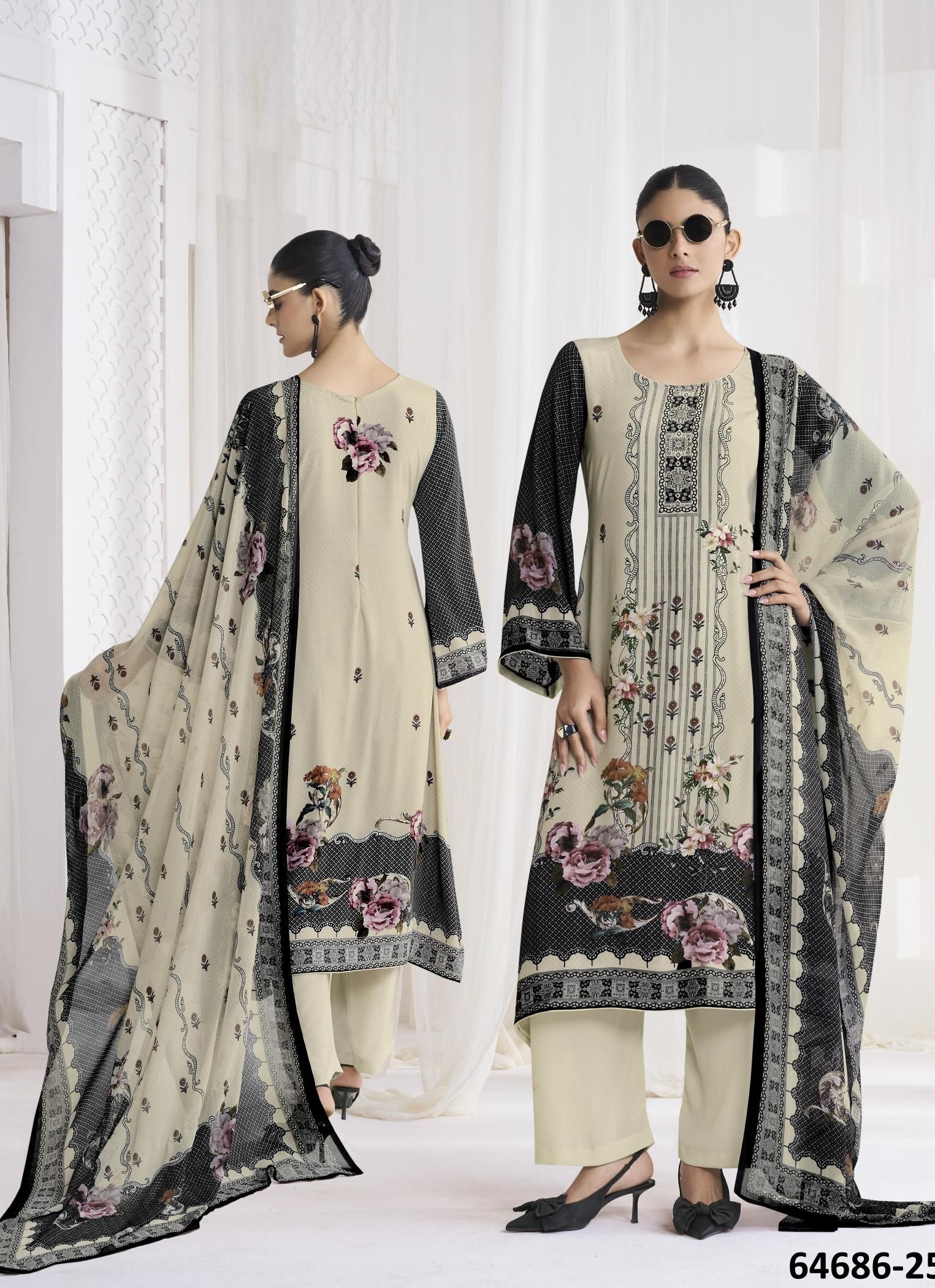 CAFÉ LATTE 22 - Catalog # 64686 (Set of 9 Readymade Salwar Suits) CAFÉ LATTE 22 - Catalog # 64686 (Set of 9 Readymade Salwar Suits)