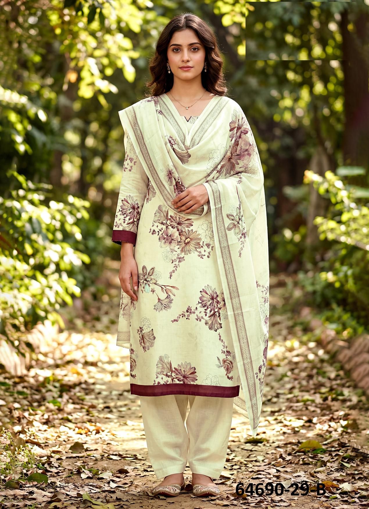 CHERRY BLOSSOM - Catalog # 64690 (Set of 29 Readymade Salwar Suits)