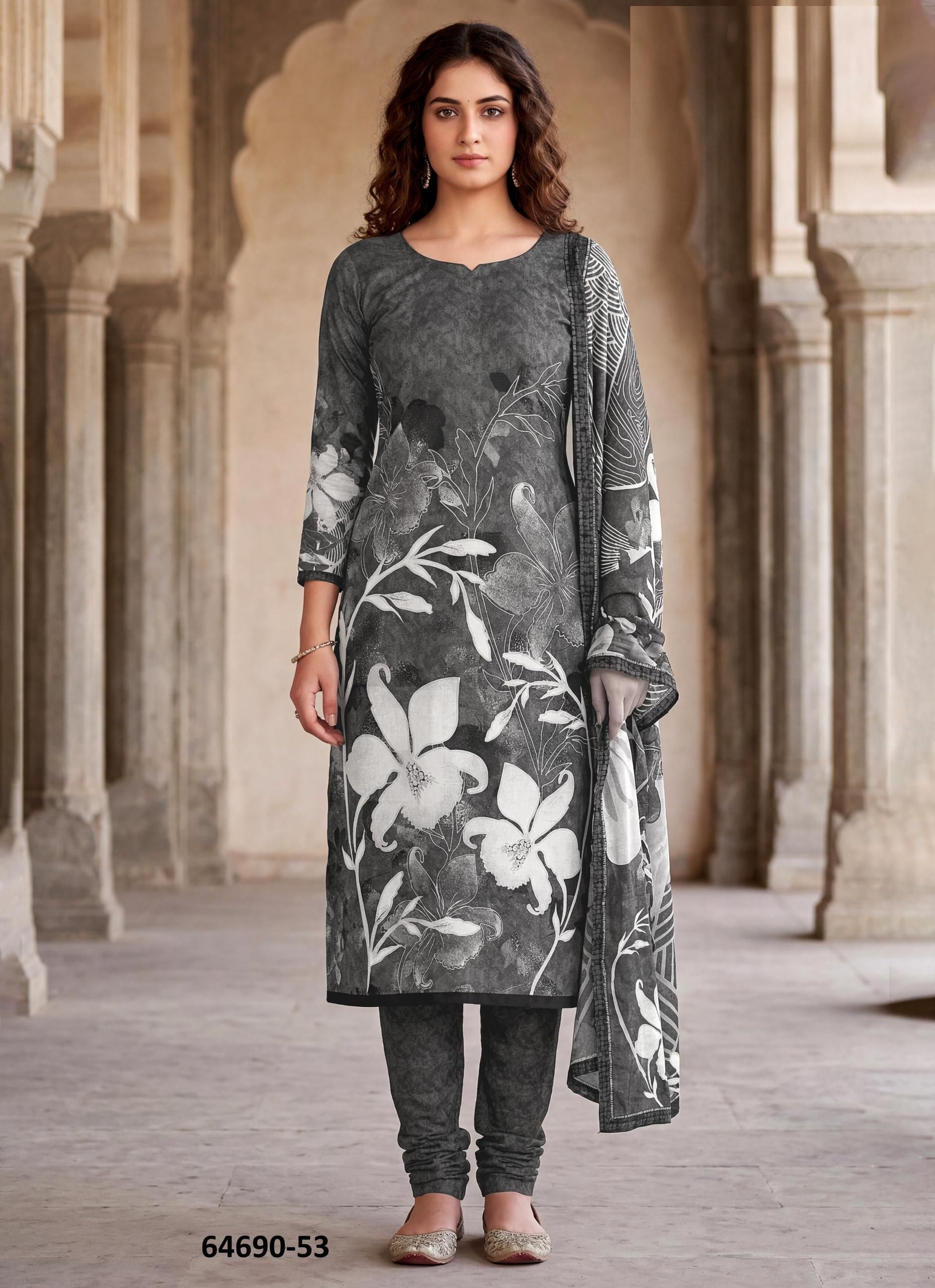 CHERRY BLOSSOM - Catalog # 64690 (Set of 29 Readymade Salwar Suits)