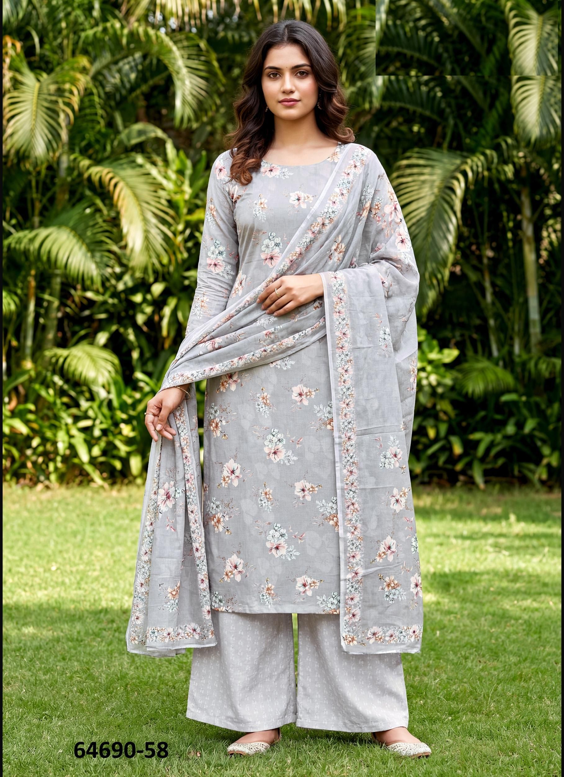 CHERRY BLOSSOM - Catalog # 64690 (Set of 29 Readymade Salwar Suits)