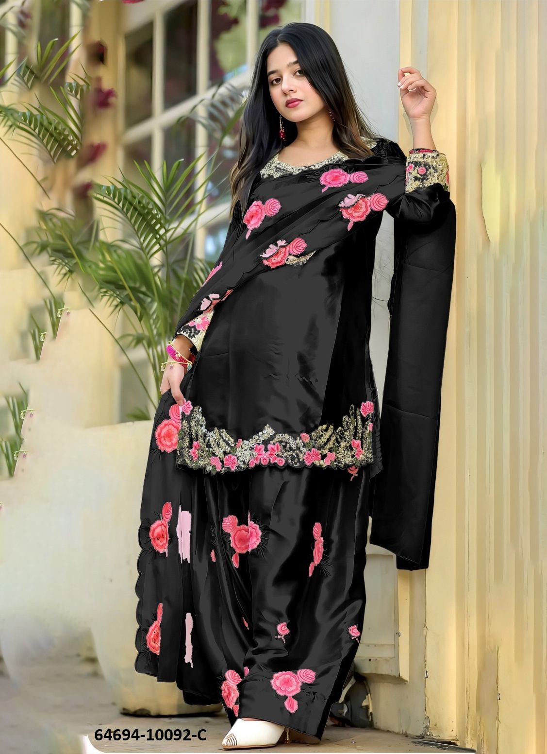 SERIES 10092 - Catalog # 64694 (Set of 4 Readymade Salwar Suits)