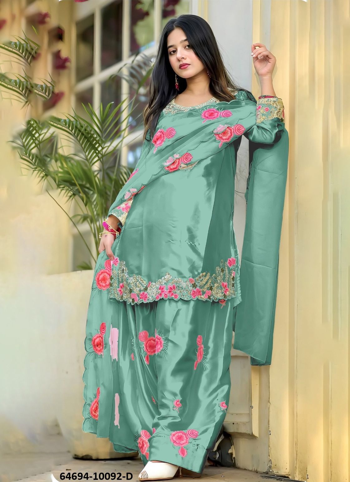 SERIES 10092 - Catalog # 64694 (Set of 4 Readymade Salwar Suits)