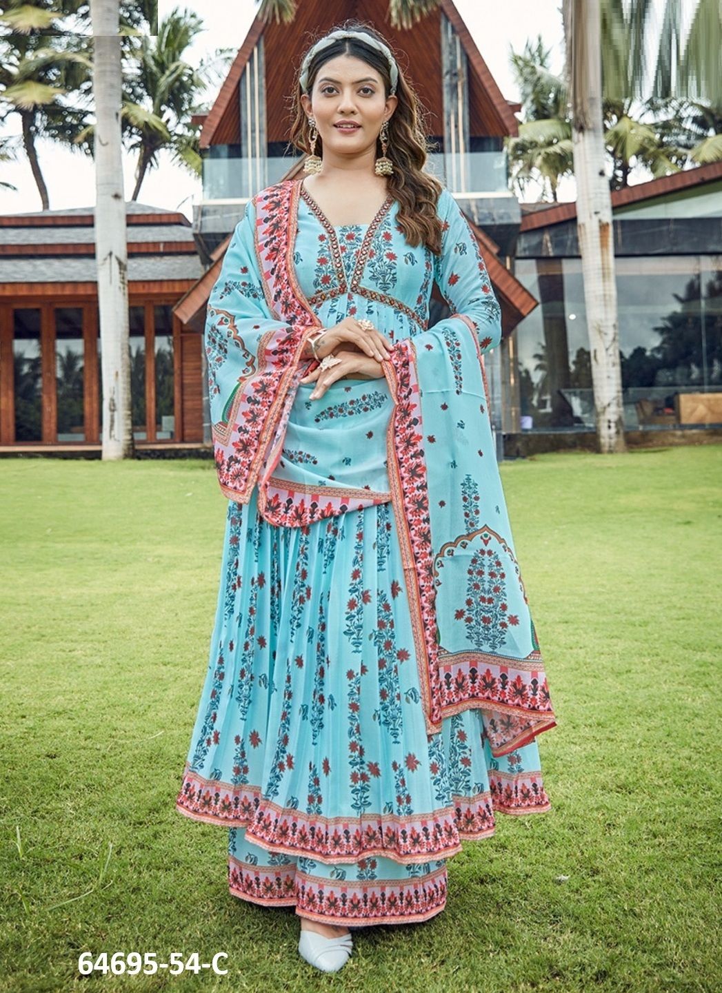 AMEYAA - Catalog # 64695 (Set of 2 Readymade Salwar Suits) AMEYAA - Catalog # 64695 (Set of 2 Readymade Salwar Suits)