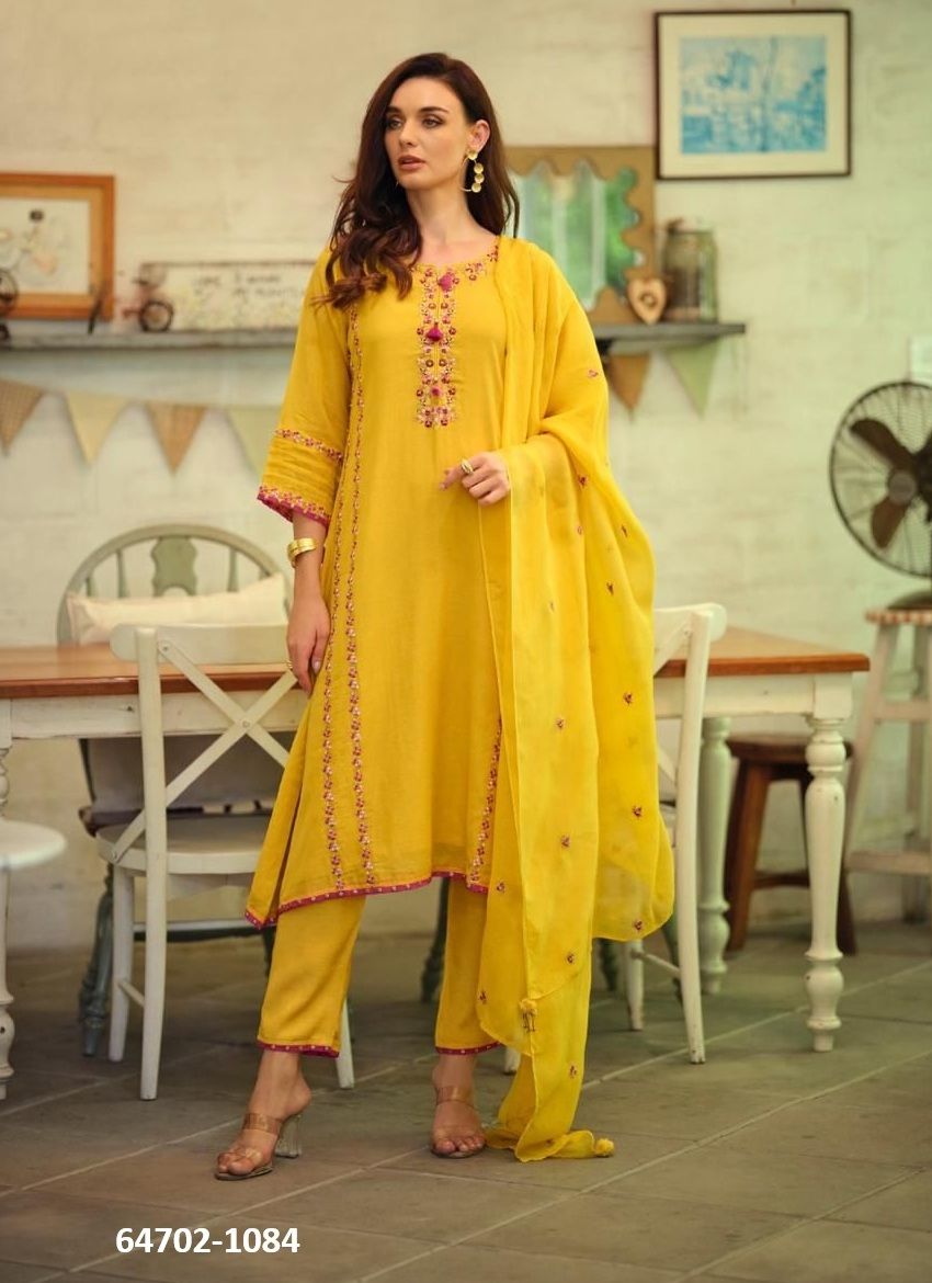 POORVA - Catalog # 64702 (Set of 6 Readymade Salwar Suits) POORVA - Catalog # 64702 (Set of 6 Readymade Salwar Suits)