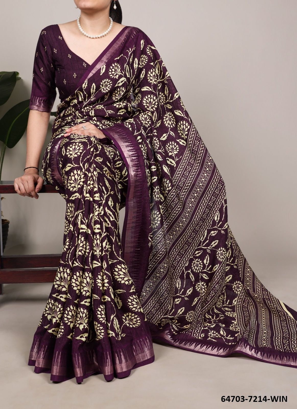SERIES 7214 - Catalog # 64703 (Set of 6 Sarees) SERIES 7214 - Catalog # 64703 (Set of 6 Sarees)